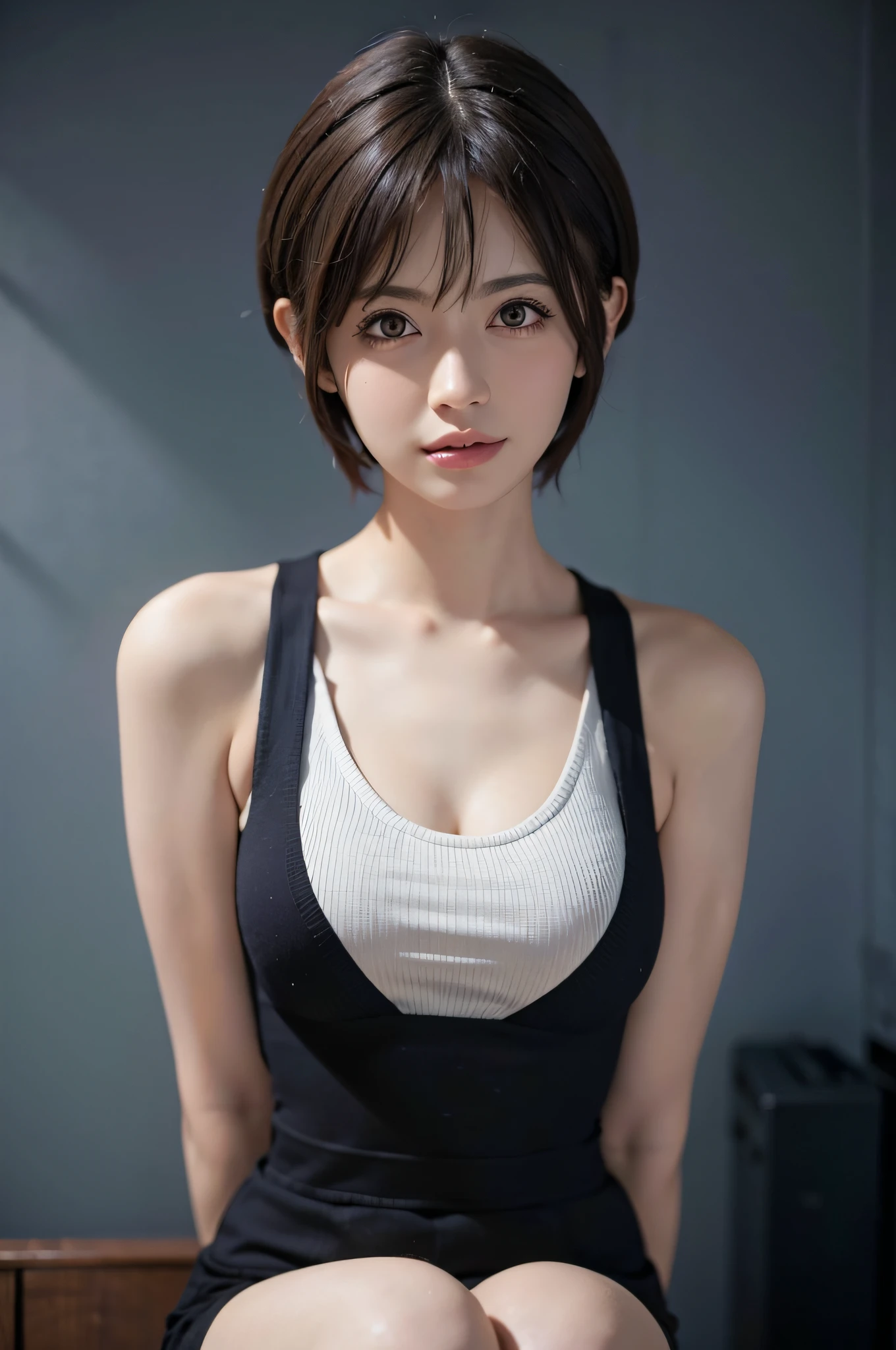 Short hair front bob