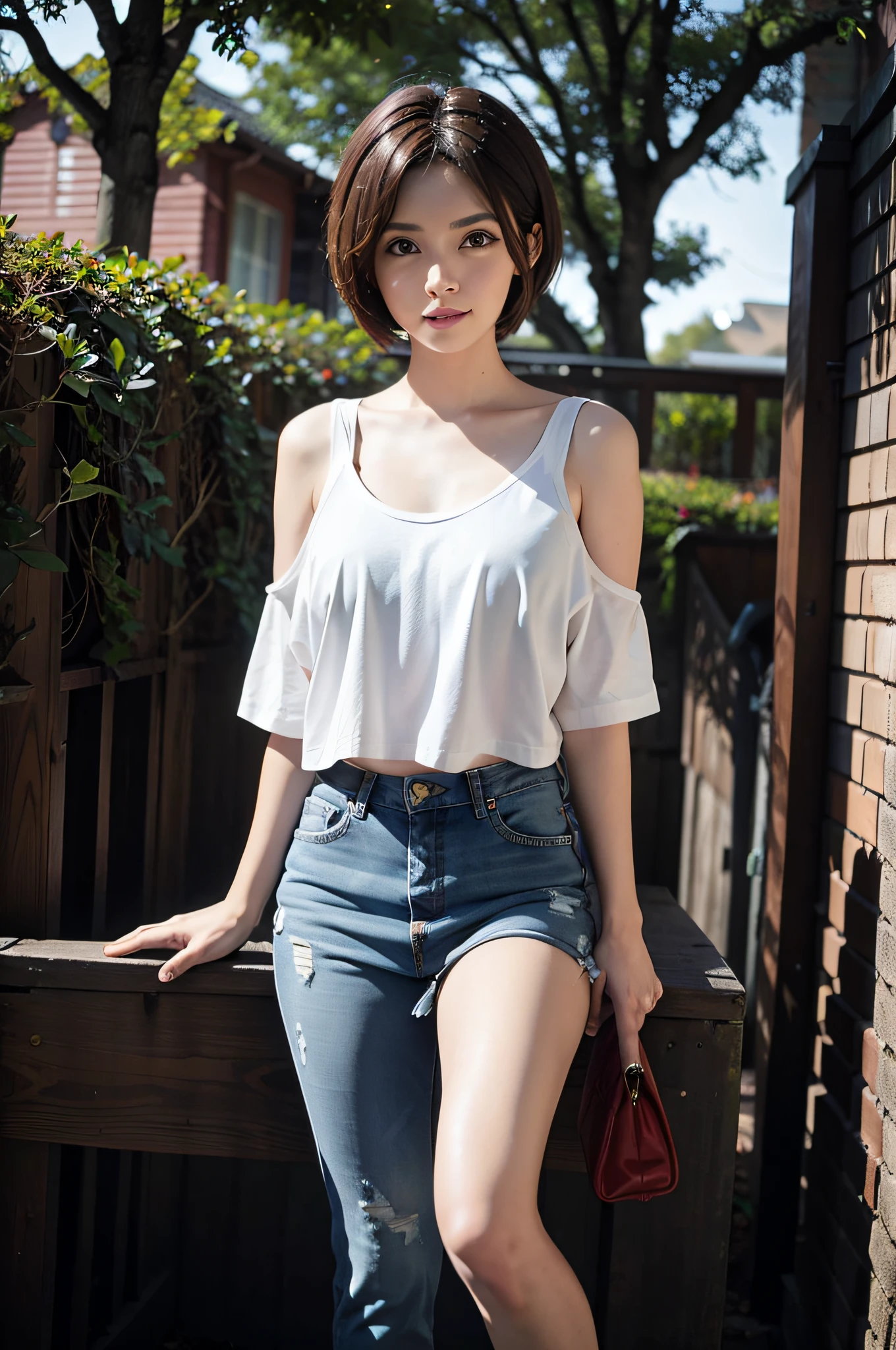 Short hair front bob