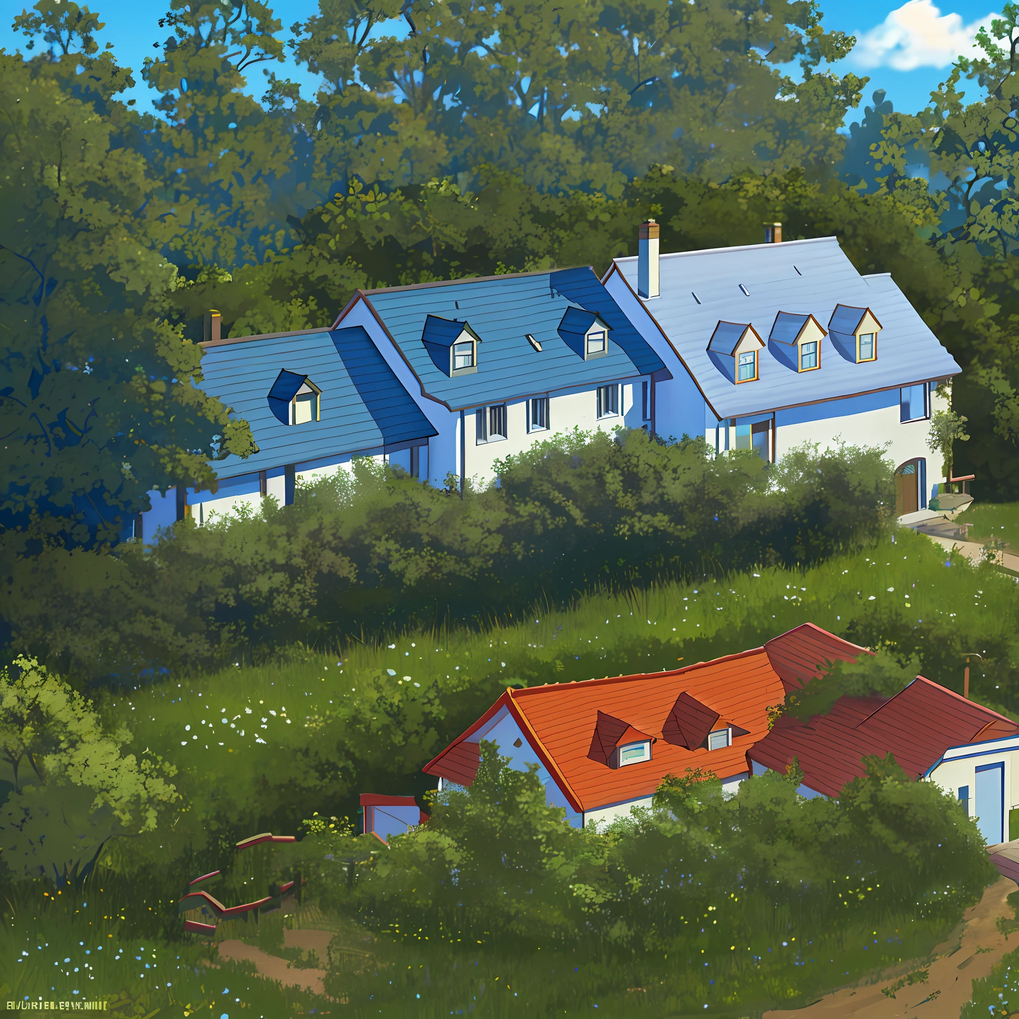 Three and a half storey cottages