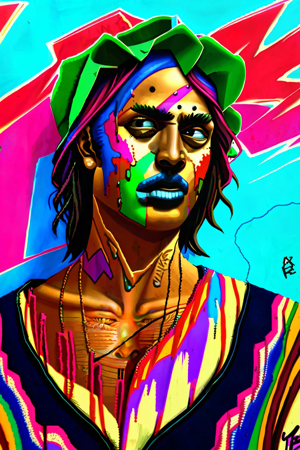 Wallpaper ,Favela ,realism Graffiti by street artist Eduardo Kobra ,((favela in 16k,detail )) colorful ,Rio de Jeneiro Brazil