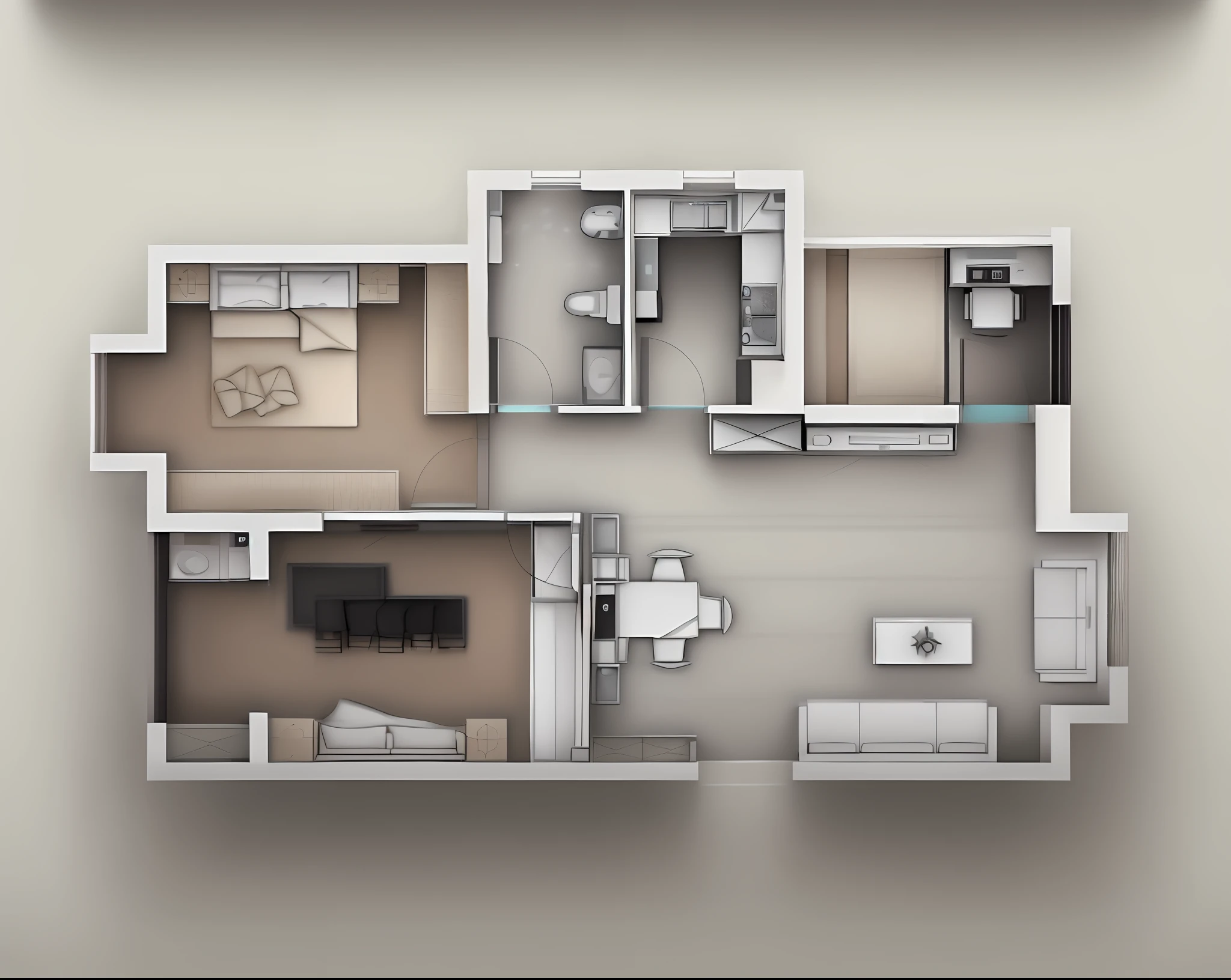 a drawing of a plan of a small apartment with a kitchen and living room, apartment design, architectural plan, floor plan, plan drawing, layout, flat 2 d, fancy apartment, house interior, architectural plans, single floor, architectural planning, building plans, 2 d autocad, black and white scheme, autocad, residential design, apartment set in the near future
