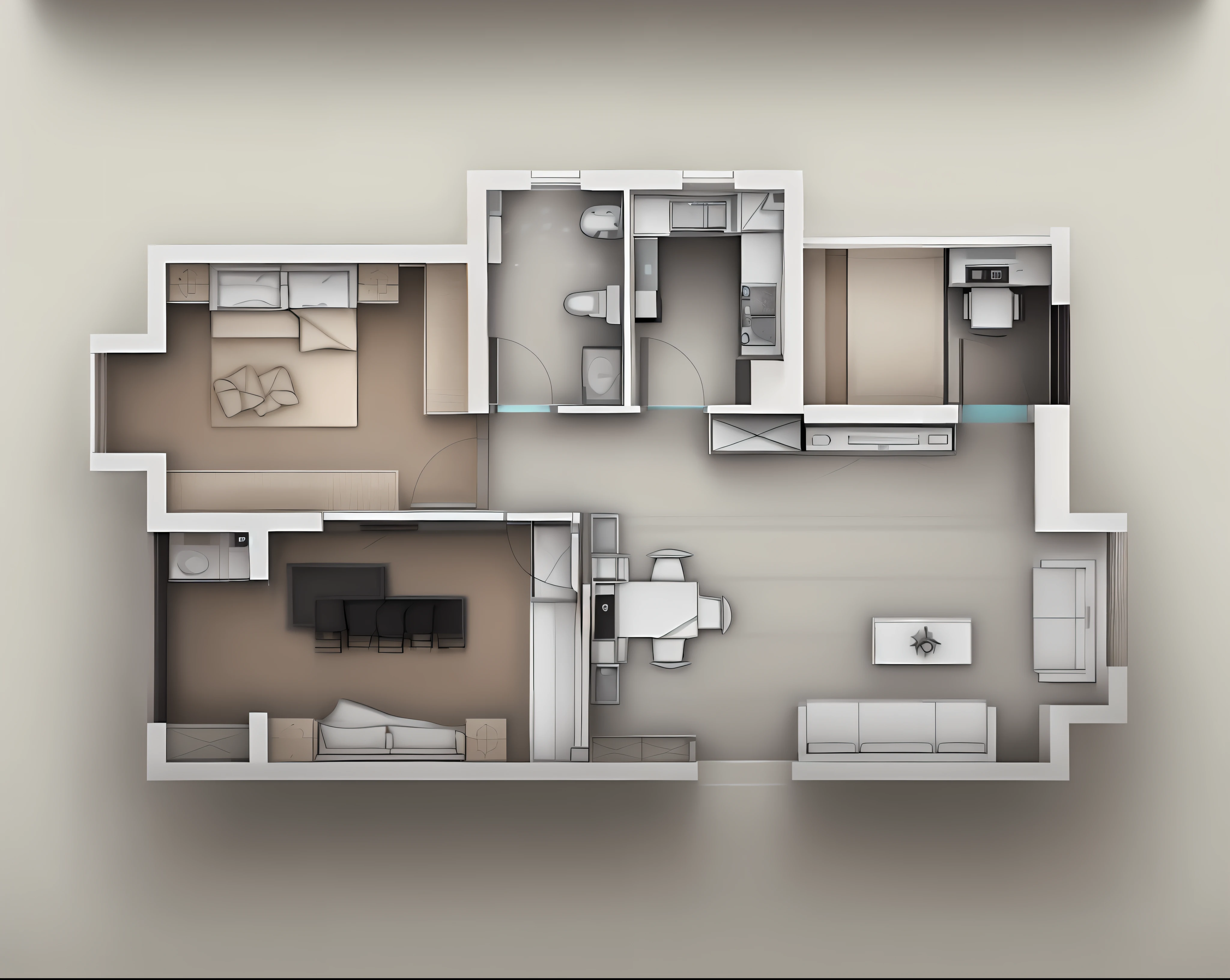 a drawing of a plan of a small apartment with a kitchen and living room, apartment design, architectural plan, floor plan, plan drawing, layout, flat 2 d, fancy apartment, house interior, architectural plans, single floor, architectural planning, building plans, 2 d autocad, black and white scheme, autocad, residential design, apartment set in the near future