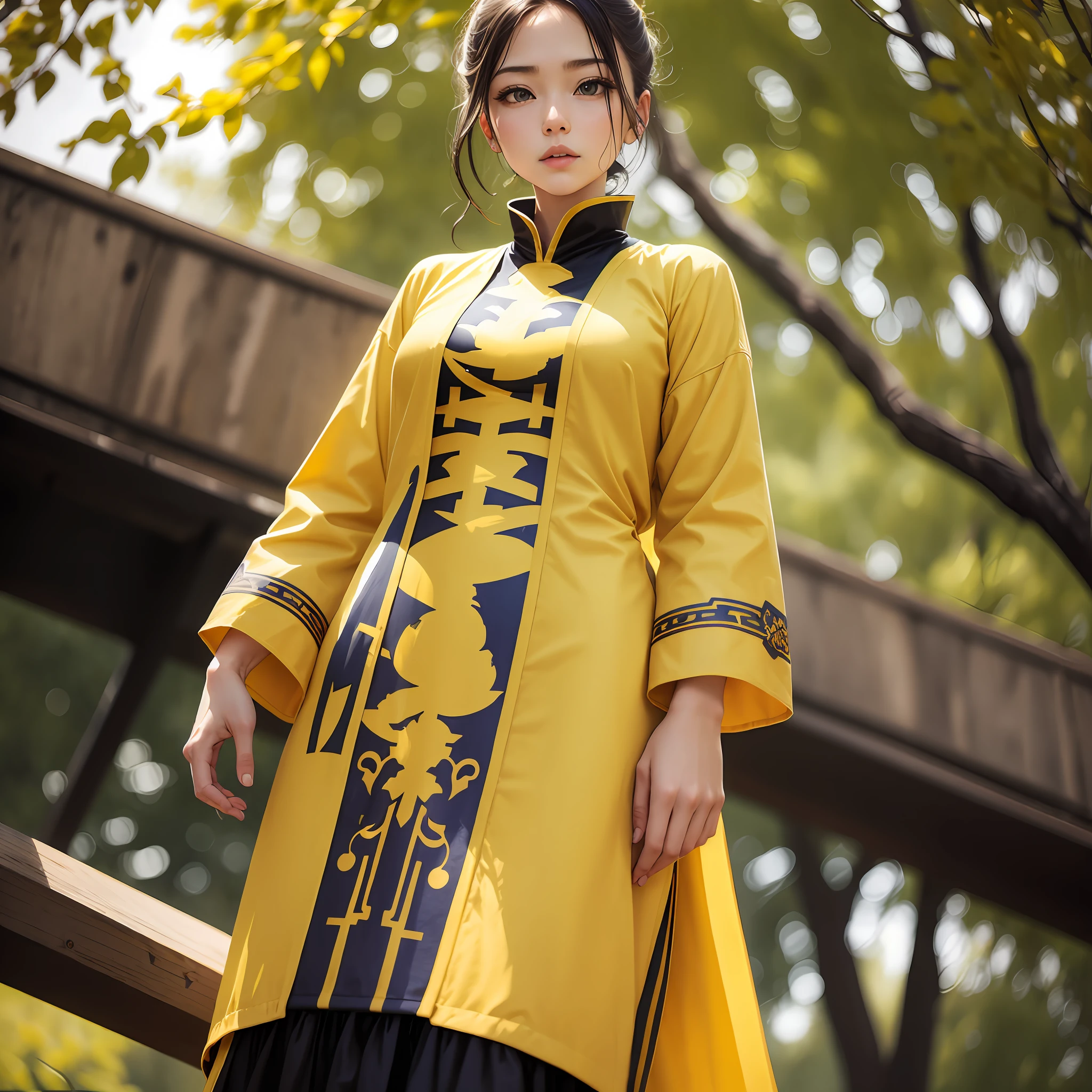 The color of the clothes was modified to imperial yellow --auto --s2