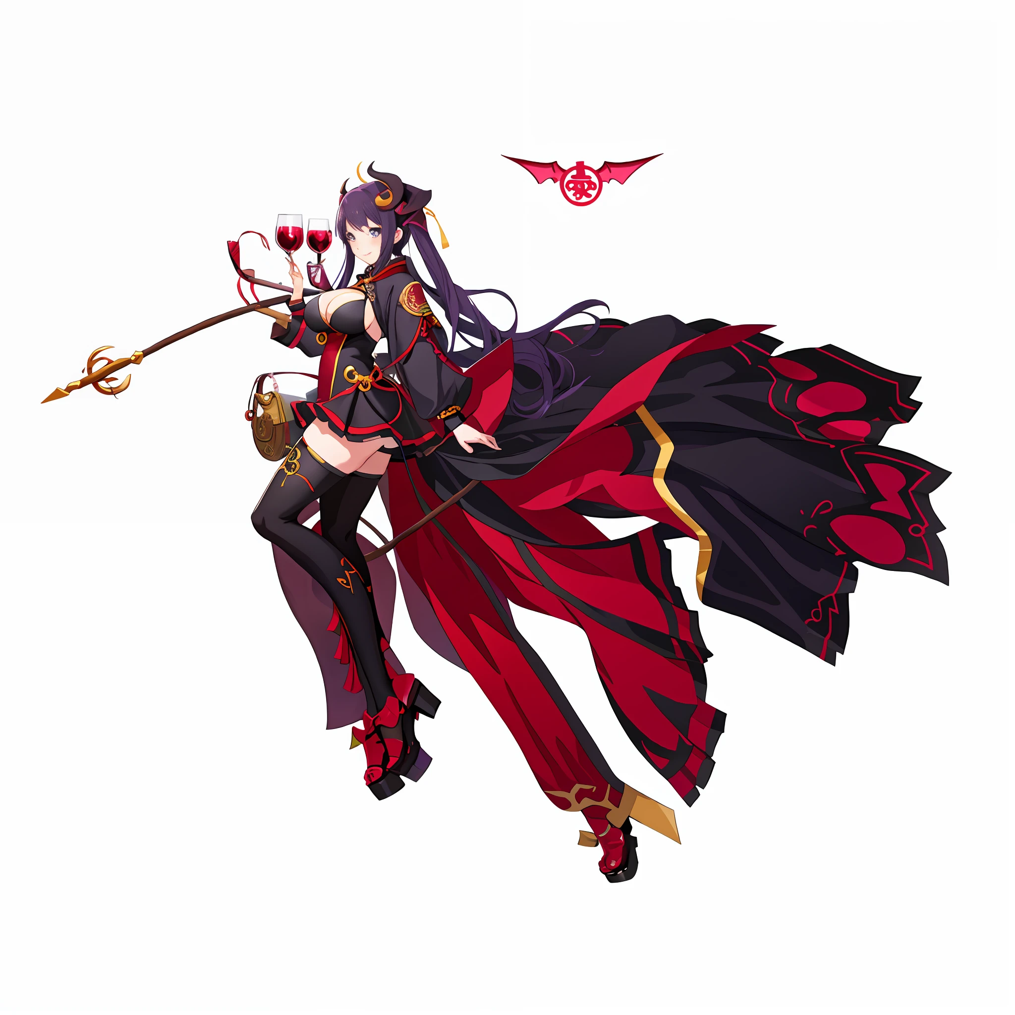 Anime girl with very big breasts and very big ass, full body Xianxia, small curvy loli, front view, curvy, (thighhigh),(((succubus))), (smile), pixiv3dcg,, negative, pixiv, ecchi, opppuro potion, full body commission four, top rating on pixiv, ecchi anime style, A seductive anime girl, pixiv