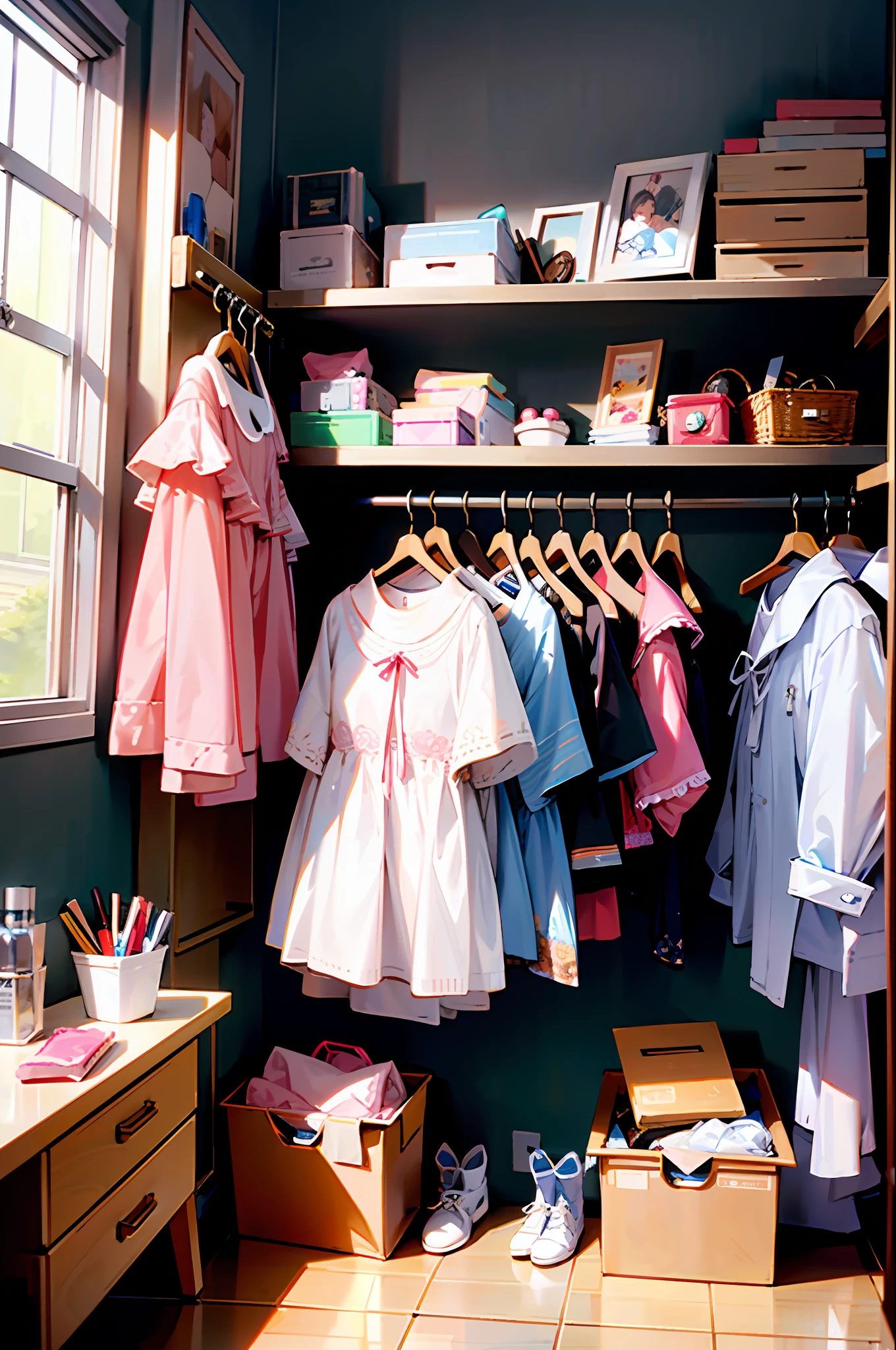 At the same time, I was also packing my room. I lived in this family for three years, there were a lot of things, I simply brought the clothes, cosmetics and accessories I bought, and Shen Chen left all the things I bought for me.