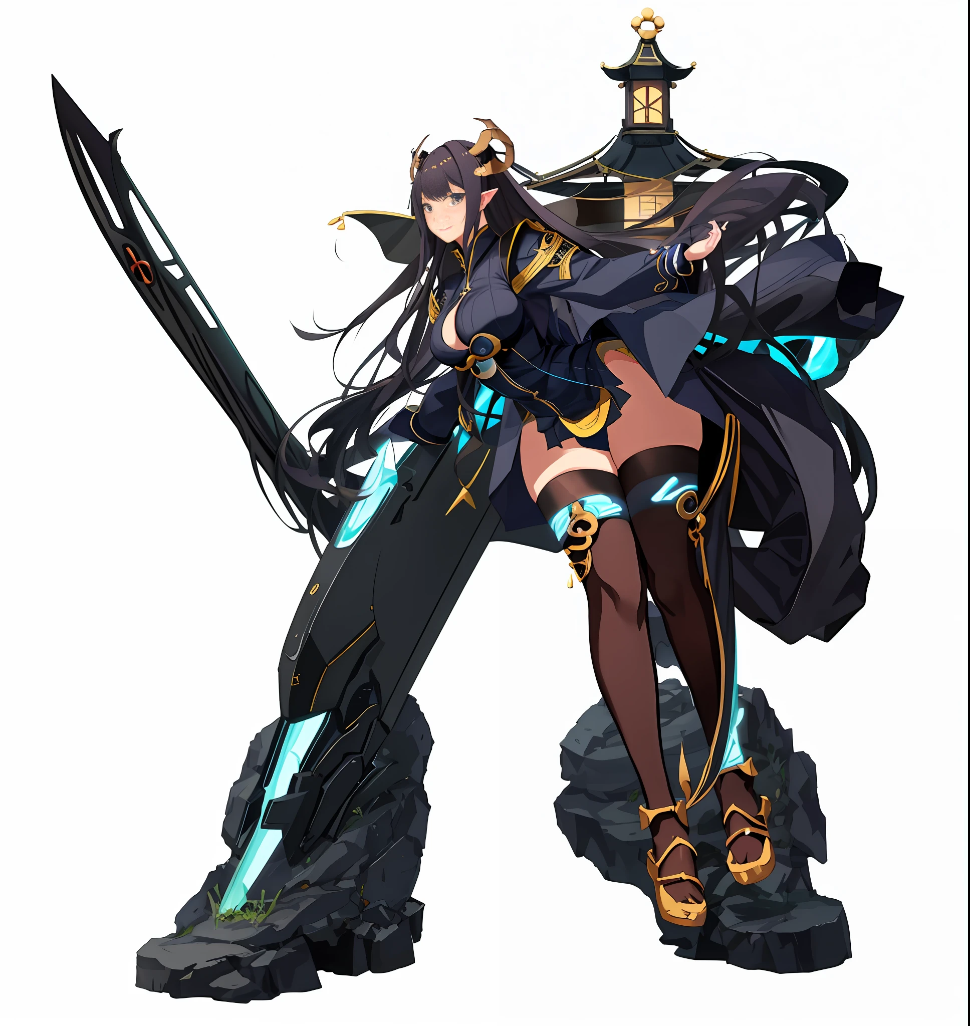 Anime girl with very big breasts and very big ass, full body Xianxia, small curvy loli, front view, curvy, (thighhigh),(((succubus))), (smile), pixiv3dcg,, negative, pixiv, ecchi, opppuro potion, full body commission four, top rating on pixiv, ecchi anime style, A seductive anime girl, pixiv