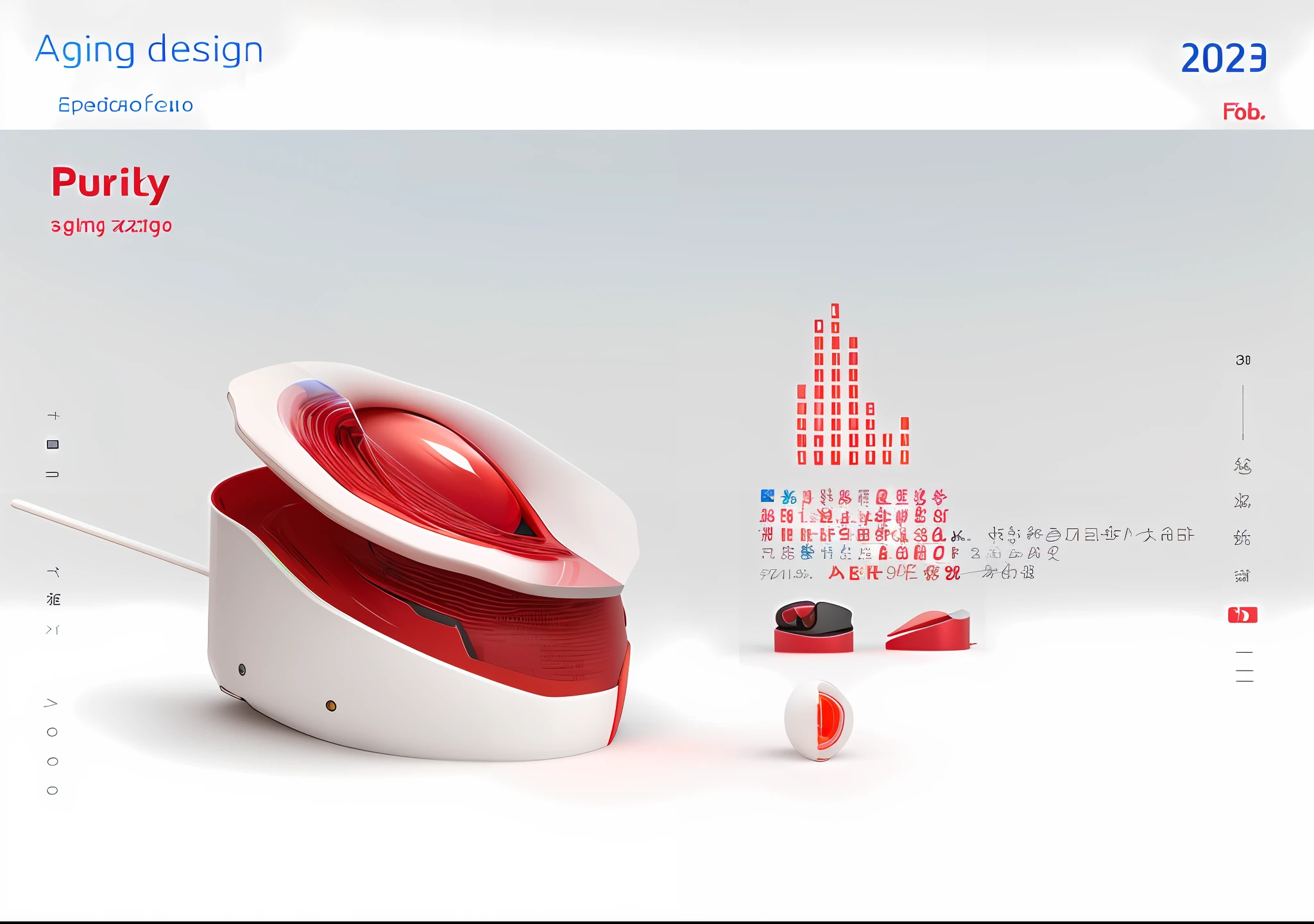 a close up of a red object on a white surface, futuristic product design, product design concept, product design shot, product design render, industrial design concept, product design, innovative product concepts, by Zha Shibiao, futuristic concept design, product concept, concept design, futuristic design, 3d hard surface design, nest, inspired by Xiao Yuncong