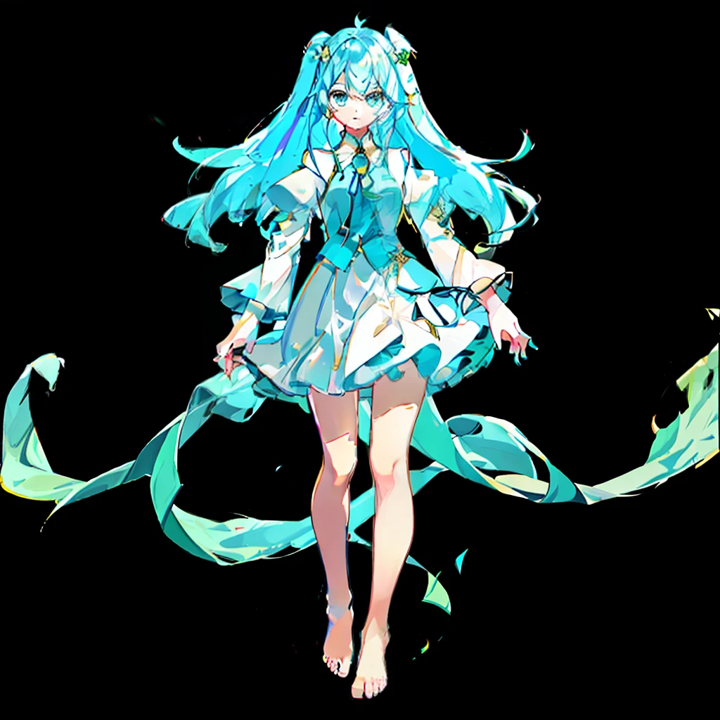 Full body picture, bare foot