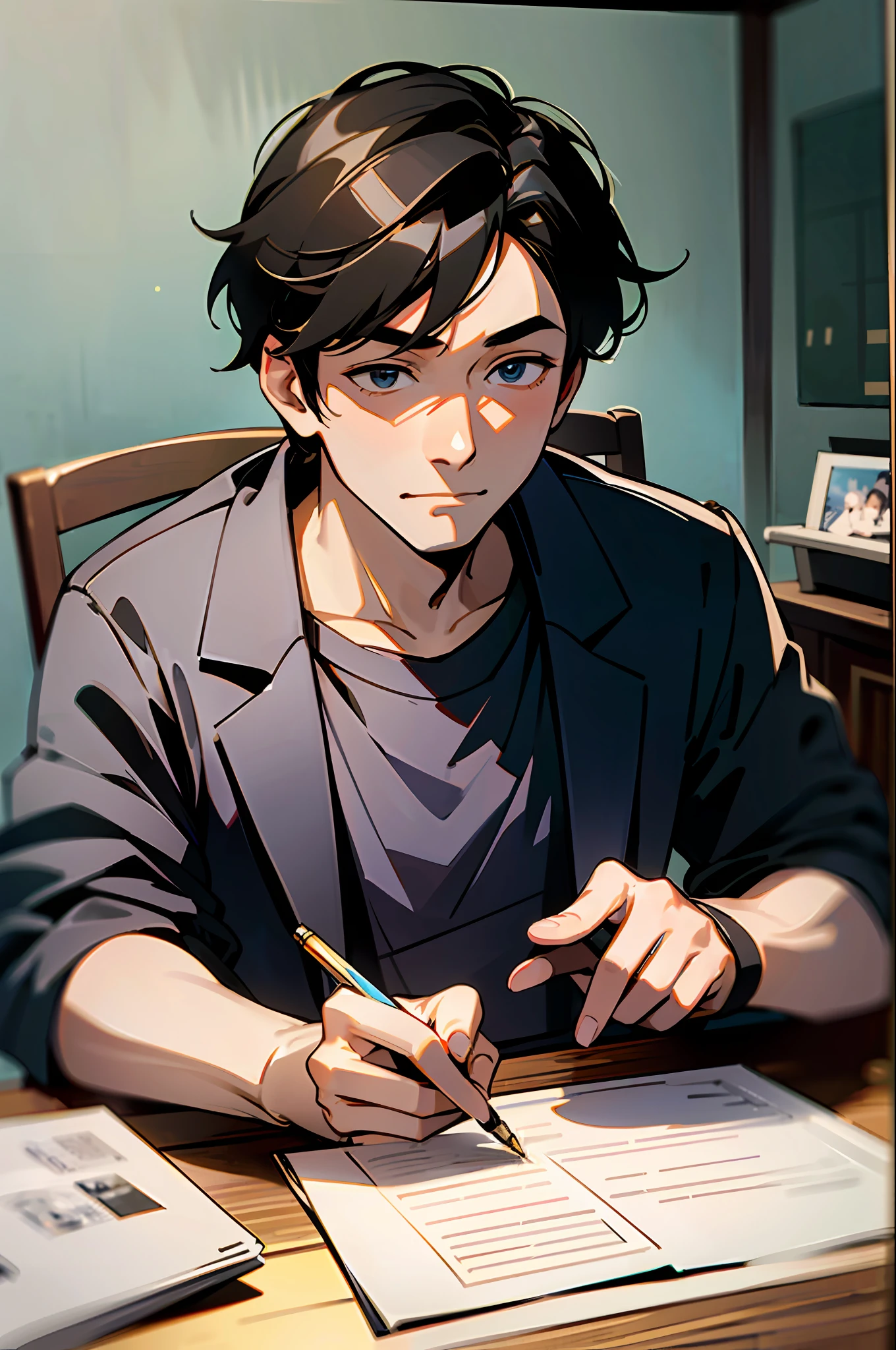 He said, "I was your powder a long time ago, and I've been looking for you to sign for an autograph." He said, "Actually, I have no father or mother, and I have a home." He said, "If we can, Ruan Yu, we can turn two families into one family, so that neither of us will be alone."