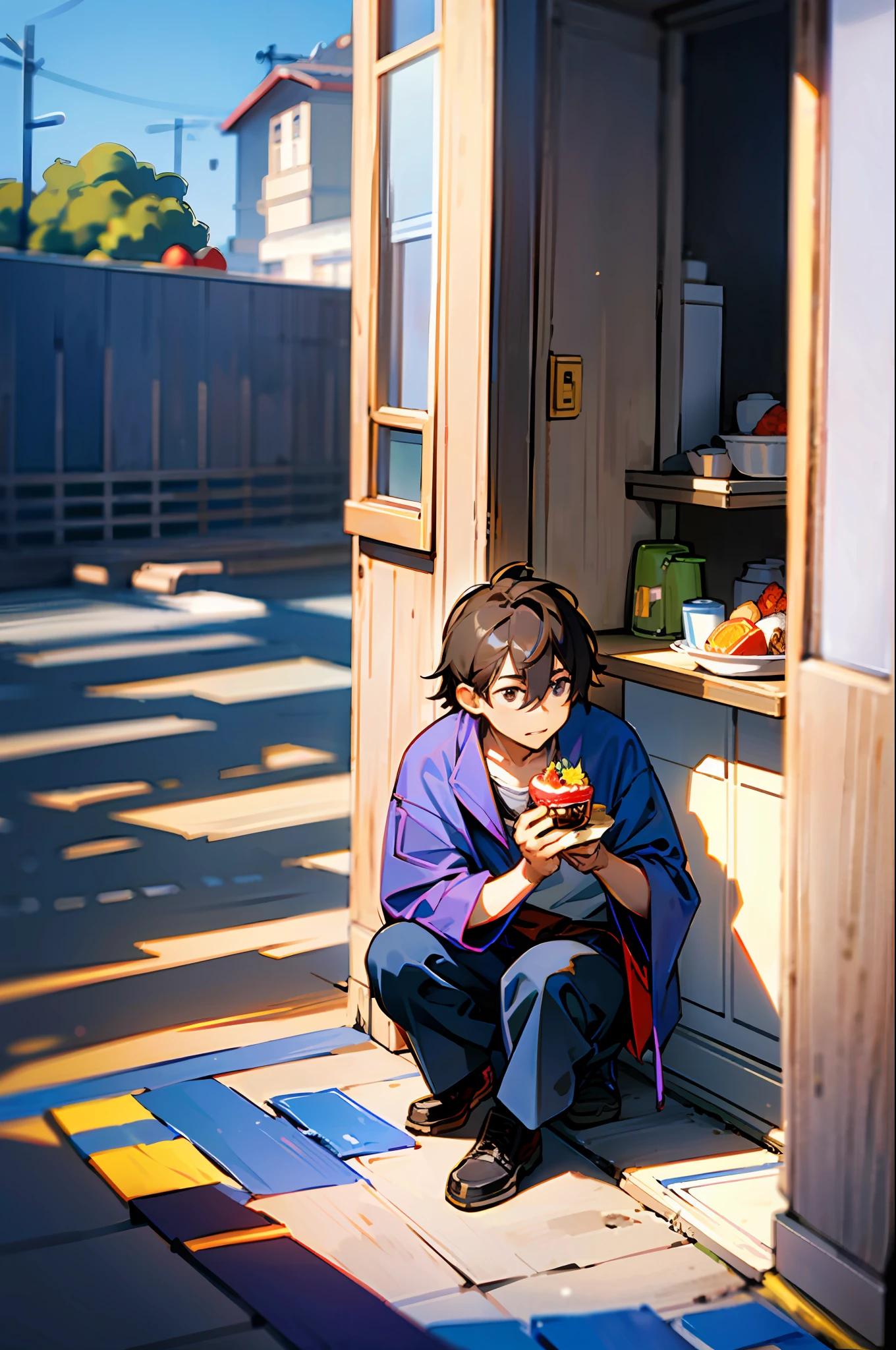 He would hand me a small pudding when he finished filming in the summer