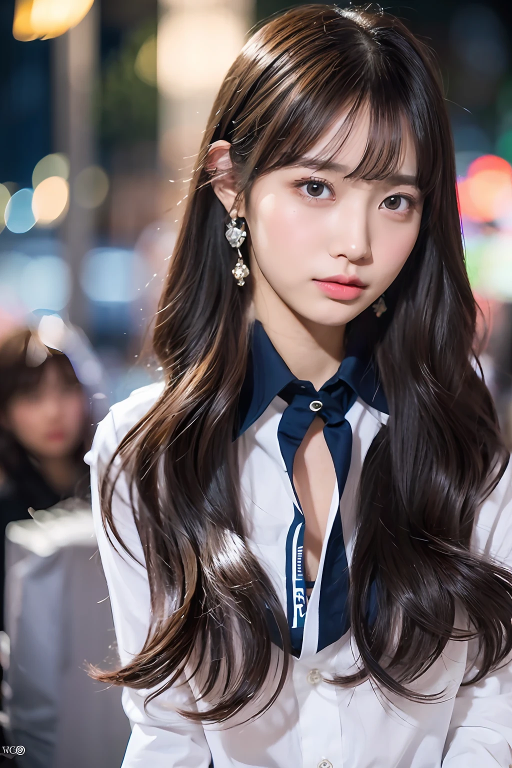 white shirt, collared shirt,