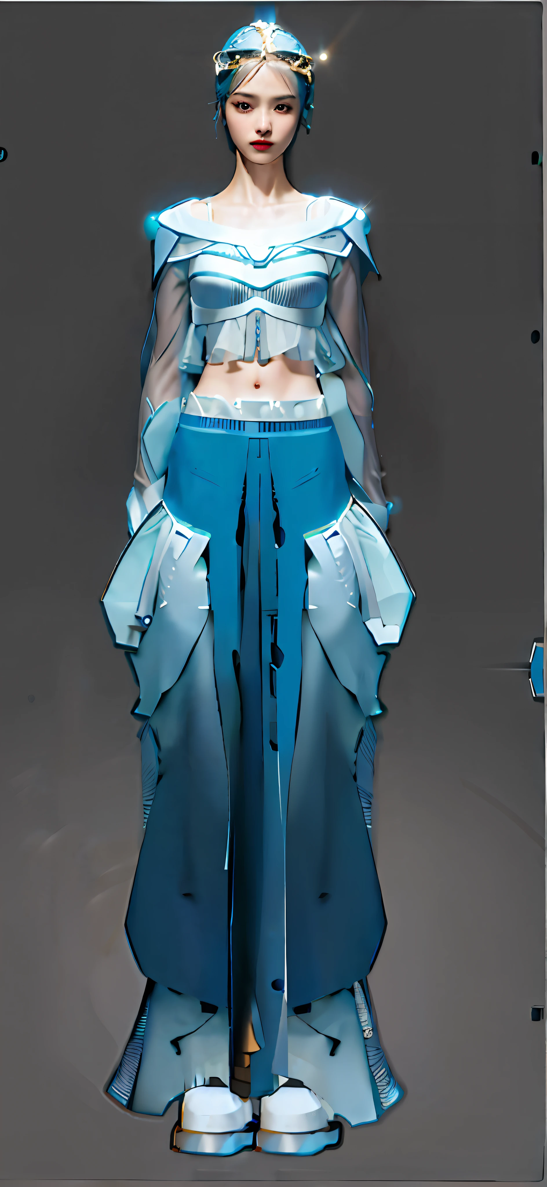 Clear clothing design, full body details, detailed full body concept, full body concept, women's clothing, clothing concept, full body details