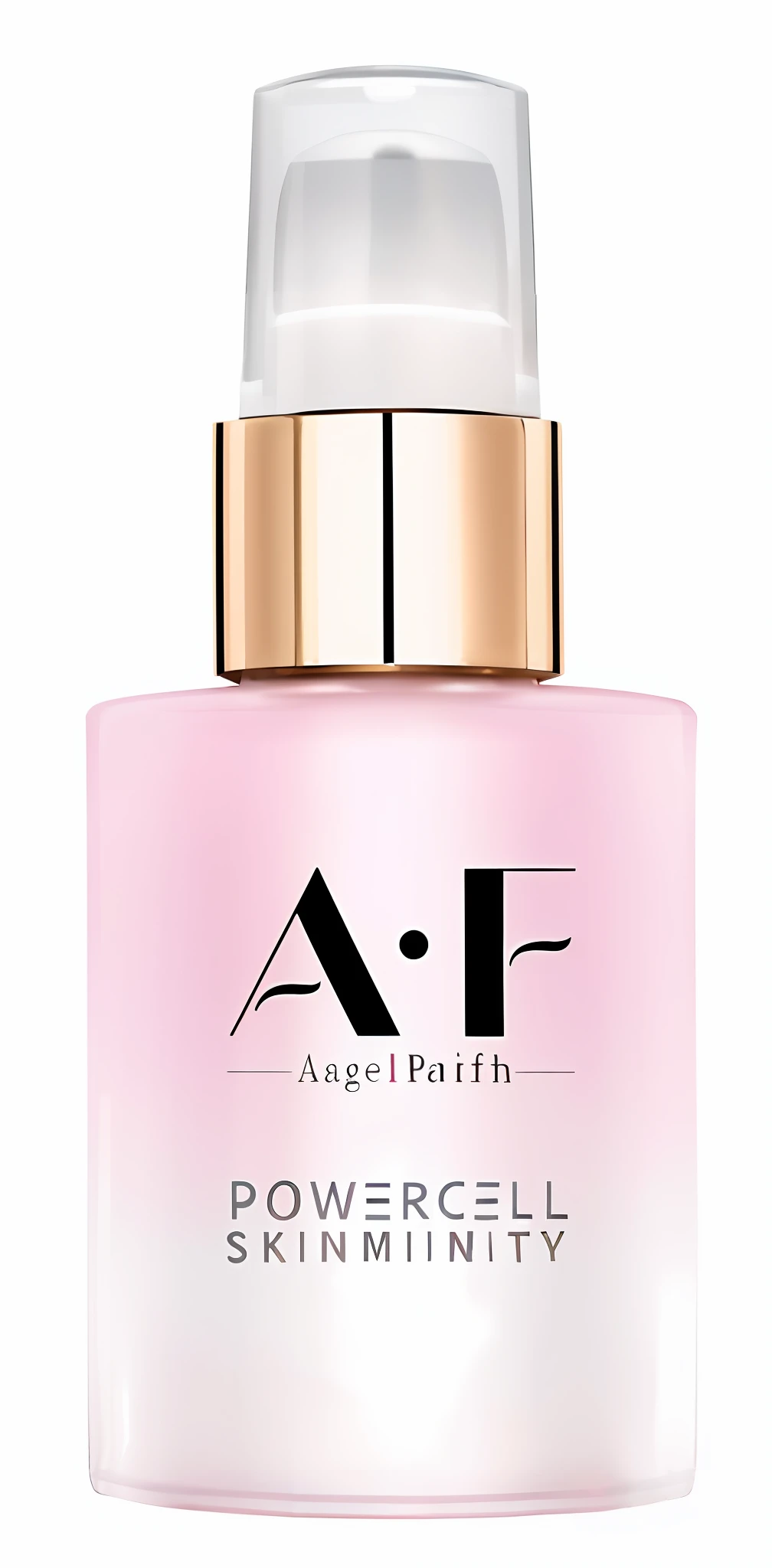 a bottle of a pink bottle of a white and gold liquid, angel face, light pink mist, an angel, angelic face, angelic, detailed af, angelic purity, angelical, femme, afar, fa, of beautiful angel, full - view, full lenght view, angel, ape, angelic features, angle view, in detail, ethereal opalescent mist