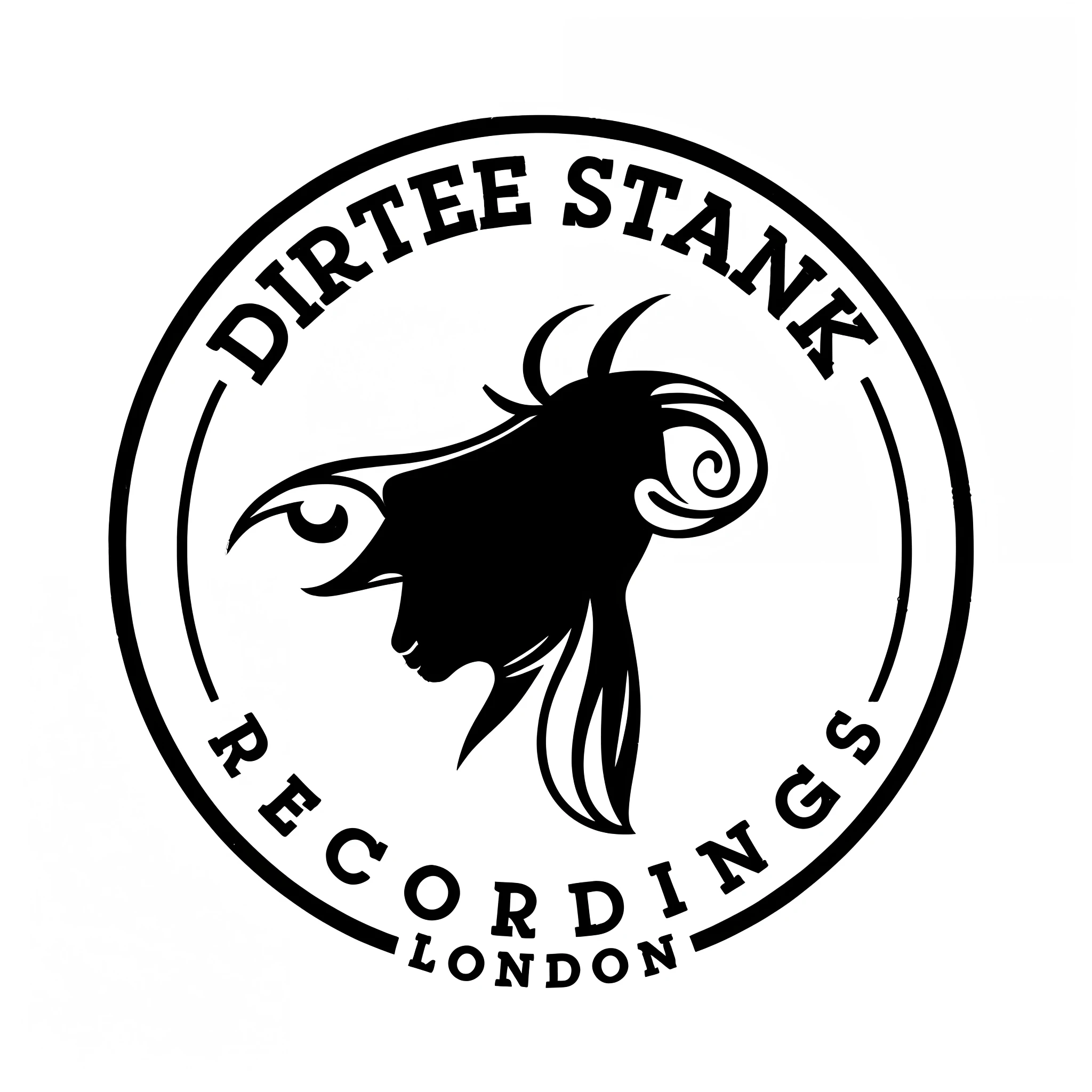 Sheep black and white logo