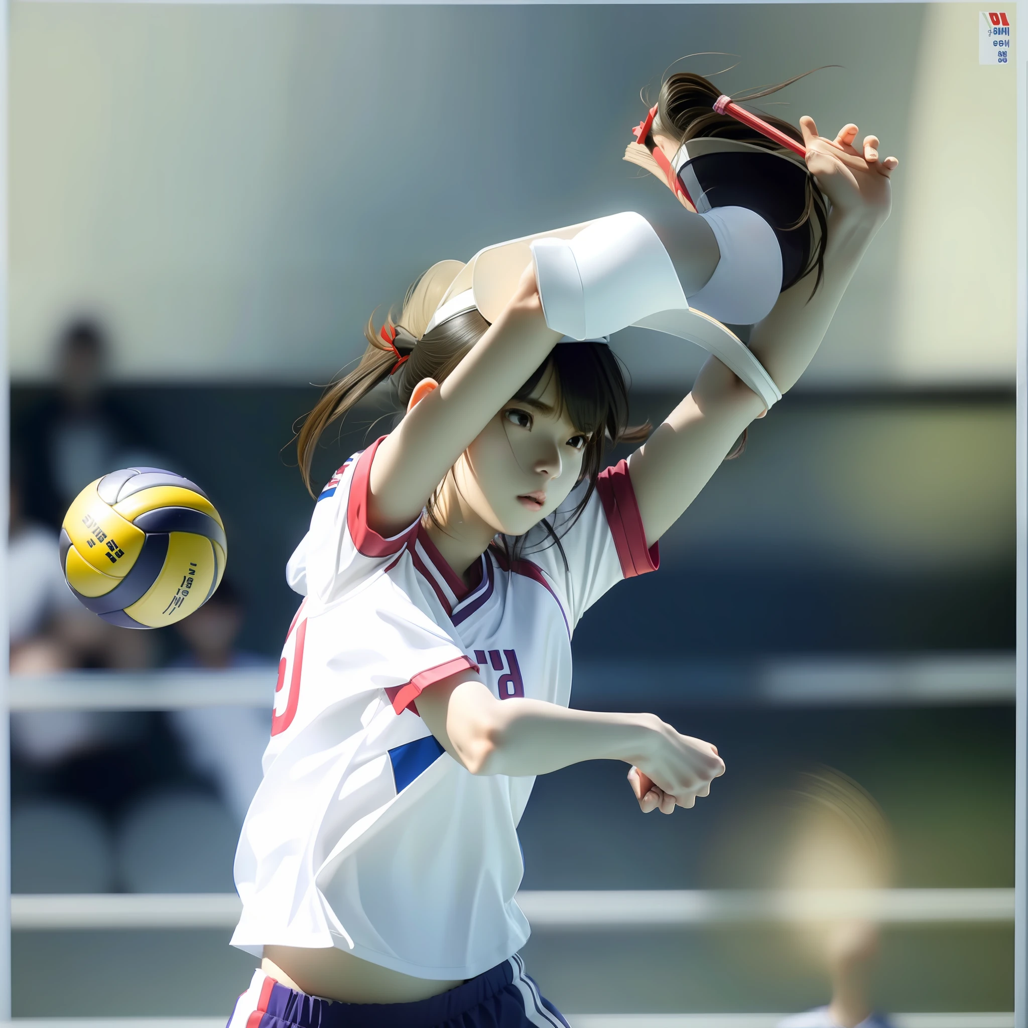 Trying to hit serve in white jersey, Shin Hanga, wearing volleyball jersey, Kim Tae-joon, Yoon Se-sung, Shin Min-jung, Shin Jin-young, Choi Hong-hwa, Kim Hyun-joo, Japan