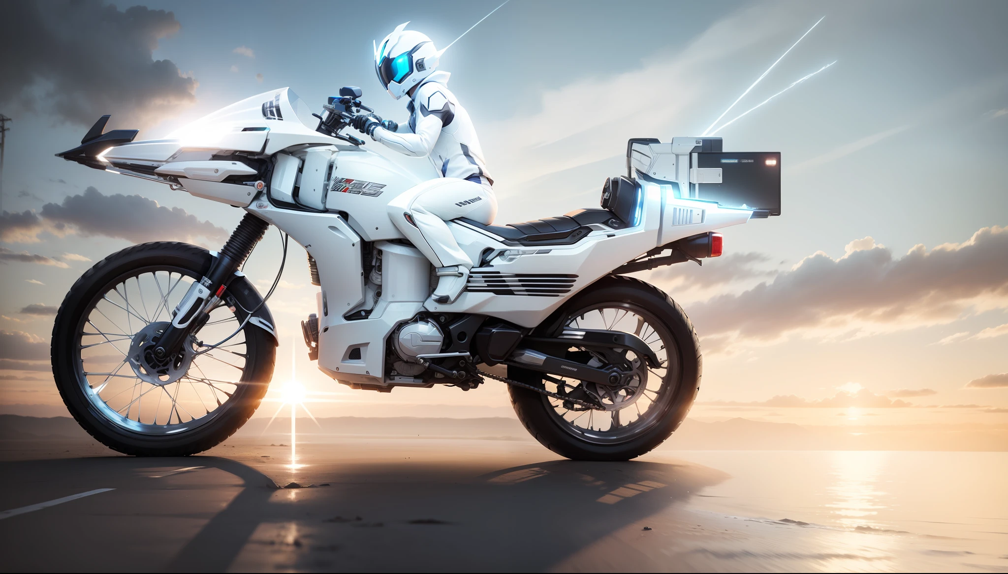 White Body Kamen Rider Bike --auto --s2