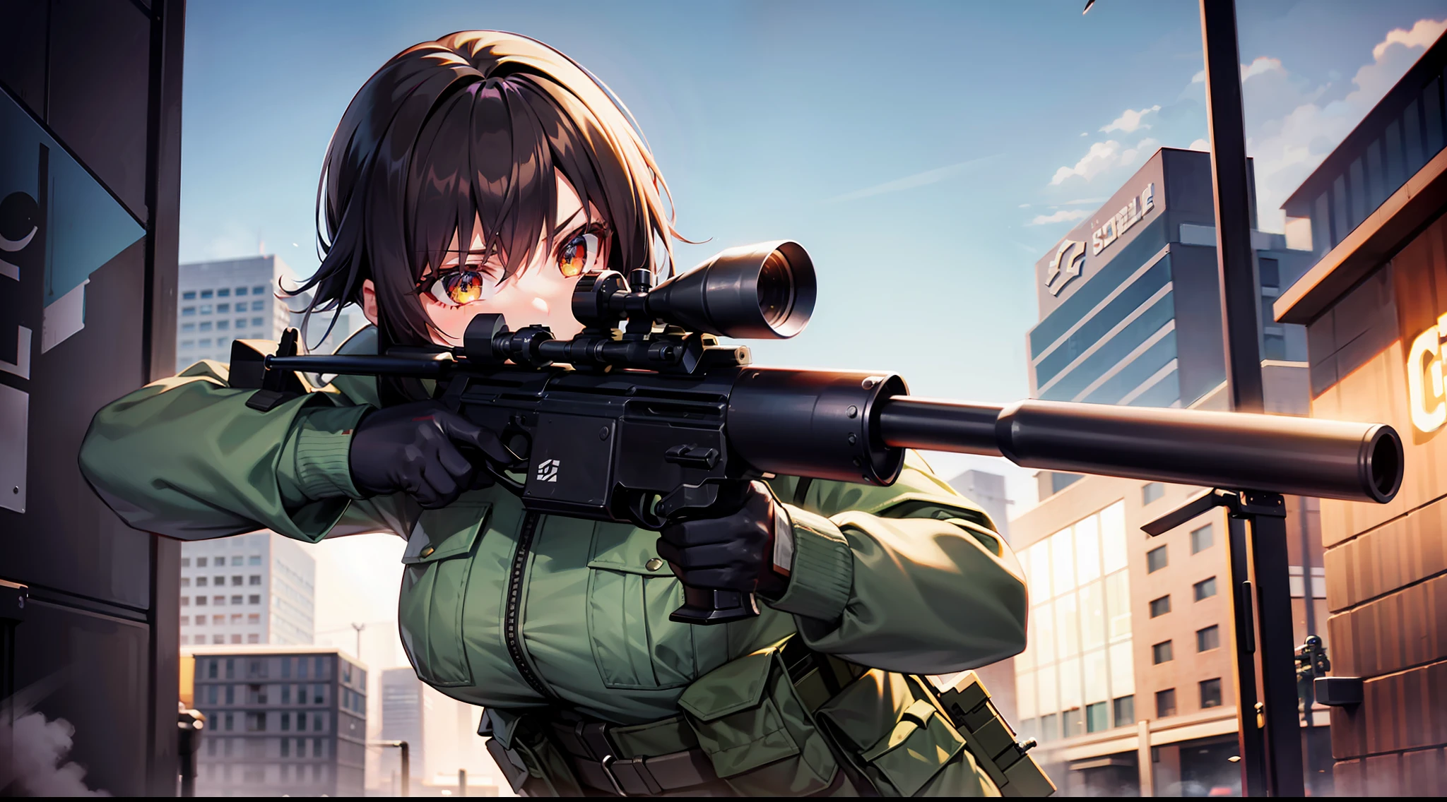 CQB, CQC, sniper rifle, battle girl