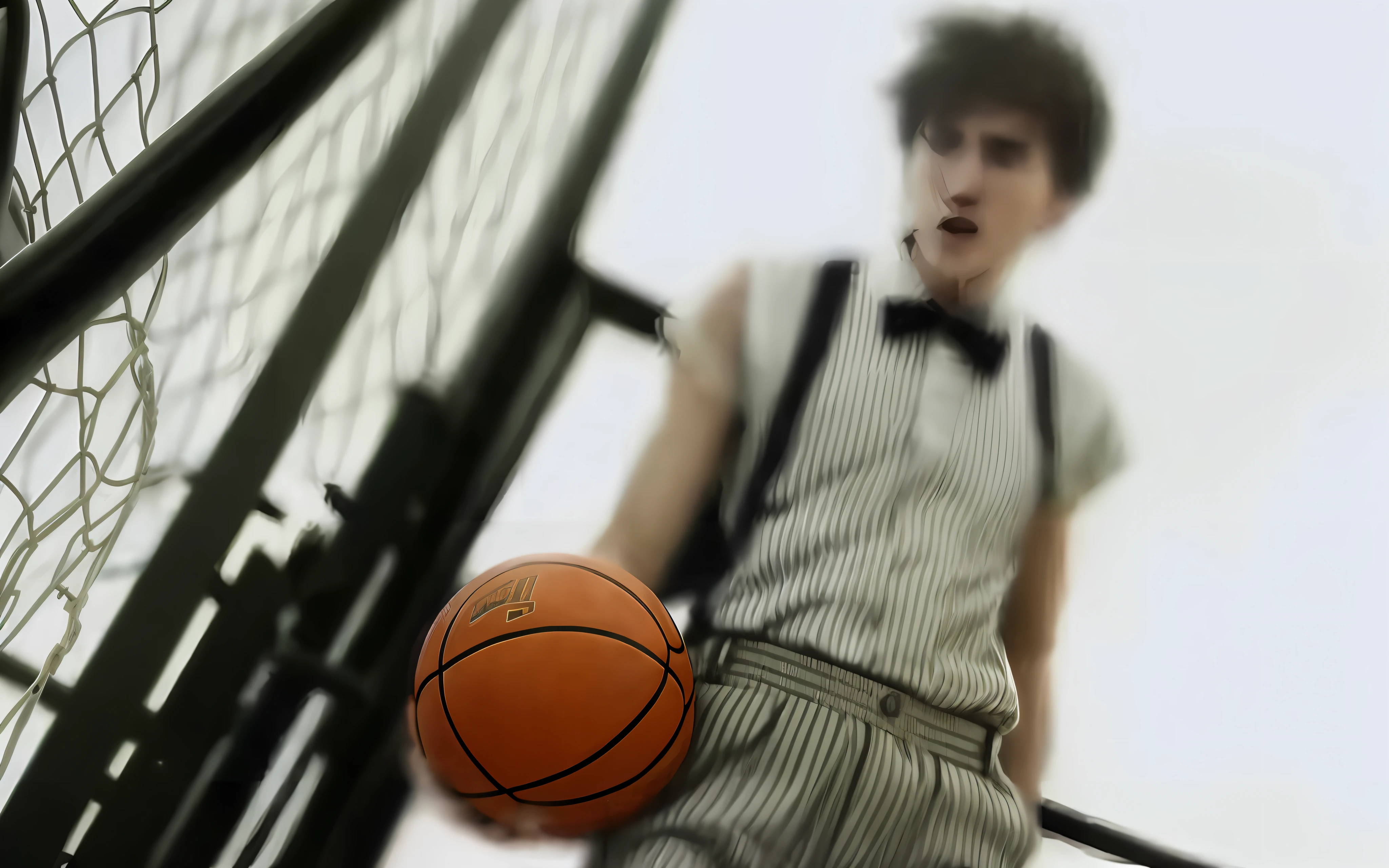 Basketball, suspenders