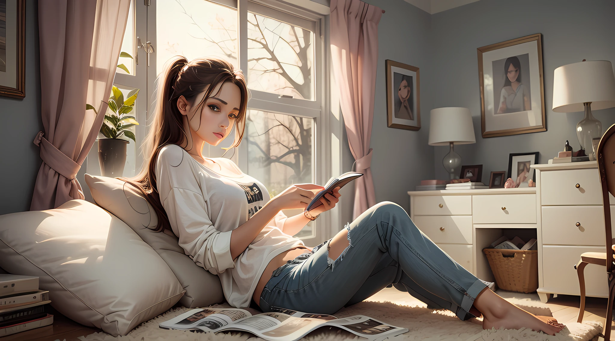 1 beauty, home, casual, magazine, lazy, casual, comfortable, realistic, aesthetic