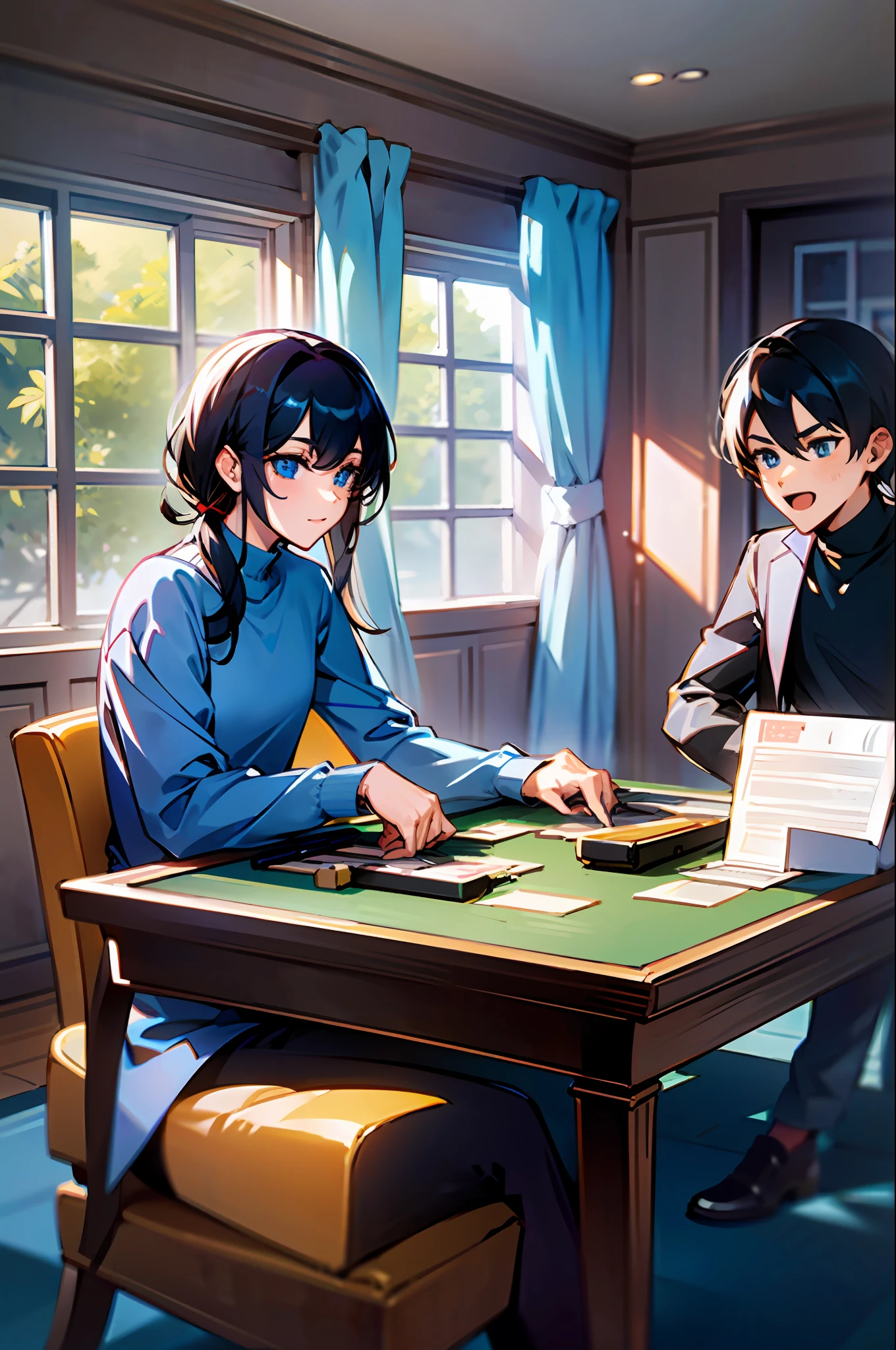 4 men and 4 women playing games in a room