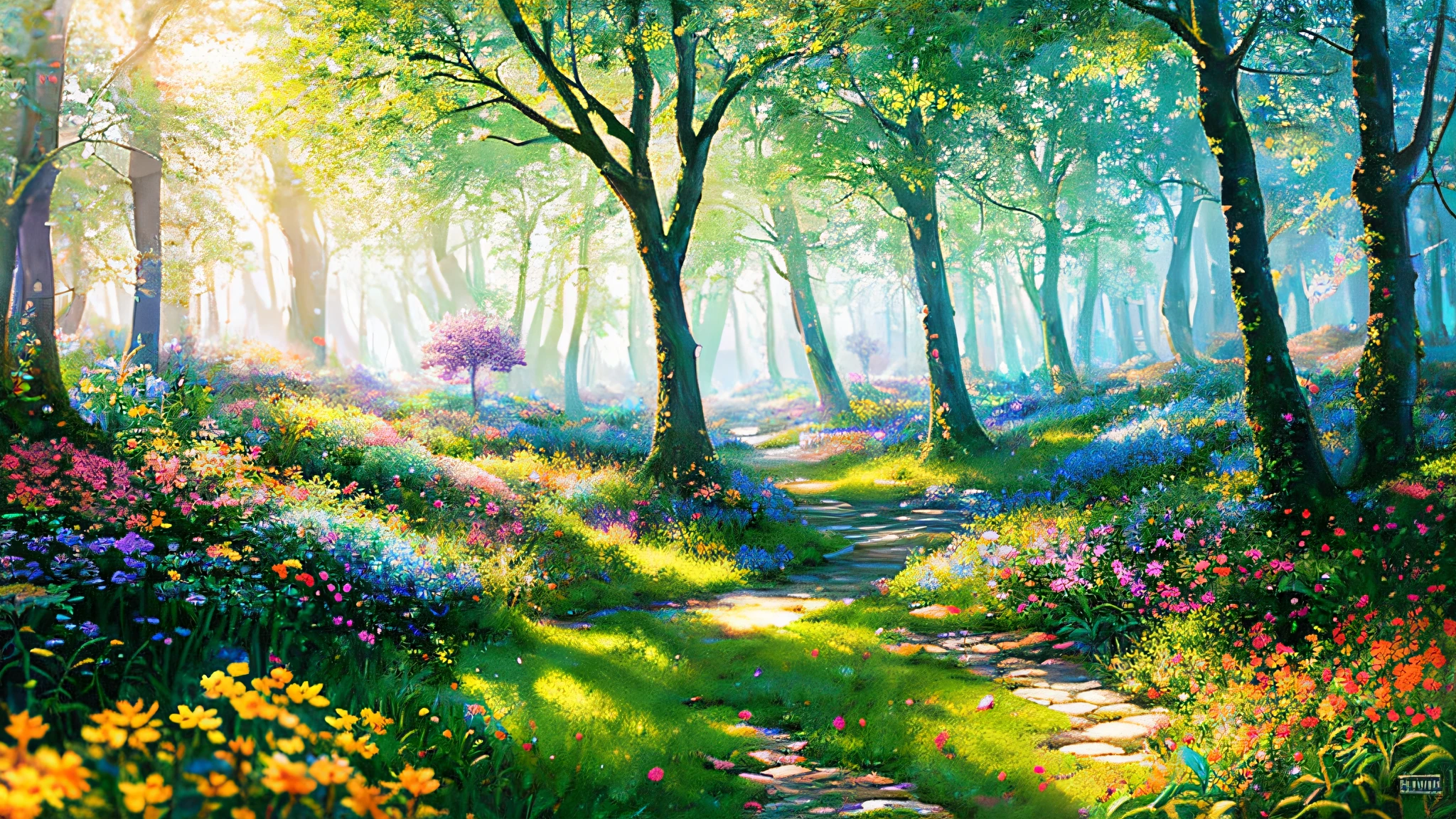 masterpiece, best quality, high quality,extremely detailed CG unity 8k wallpaper, An enchanting and dreamy scene of a fantasy forest, with towering trees, glowing mushrooms, and hidden fairy glens, creating a sense of mystique and enchantment, artstation, digital illustration, intricate, trending, pastel colors, oil paiting, award winning photography, Bokeh, Depth of Field, HDR, bloom, Chromatic Aberration ,Photorealistic,extremely detailed, trending on artstation, trending on CGsociety, Intricate, High Detail, dramatic, art by midjourney