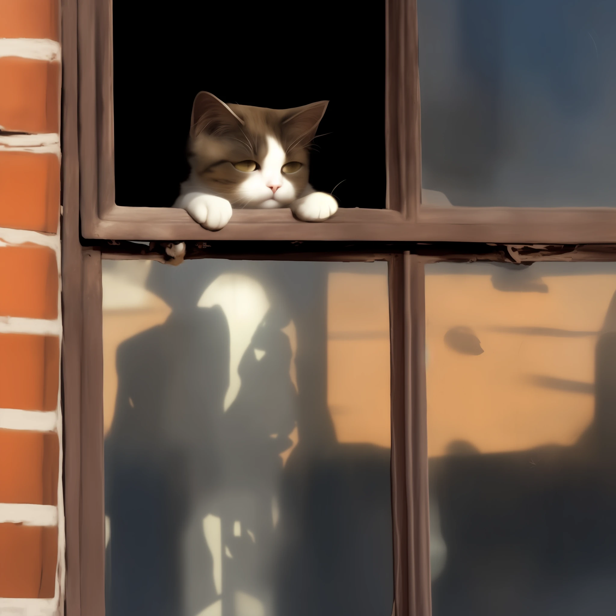 The sun shines, the cats, the windows, the loneliness, the waiting