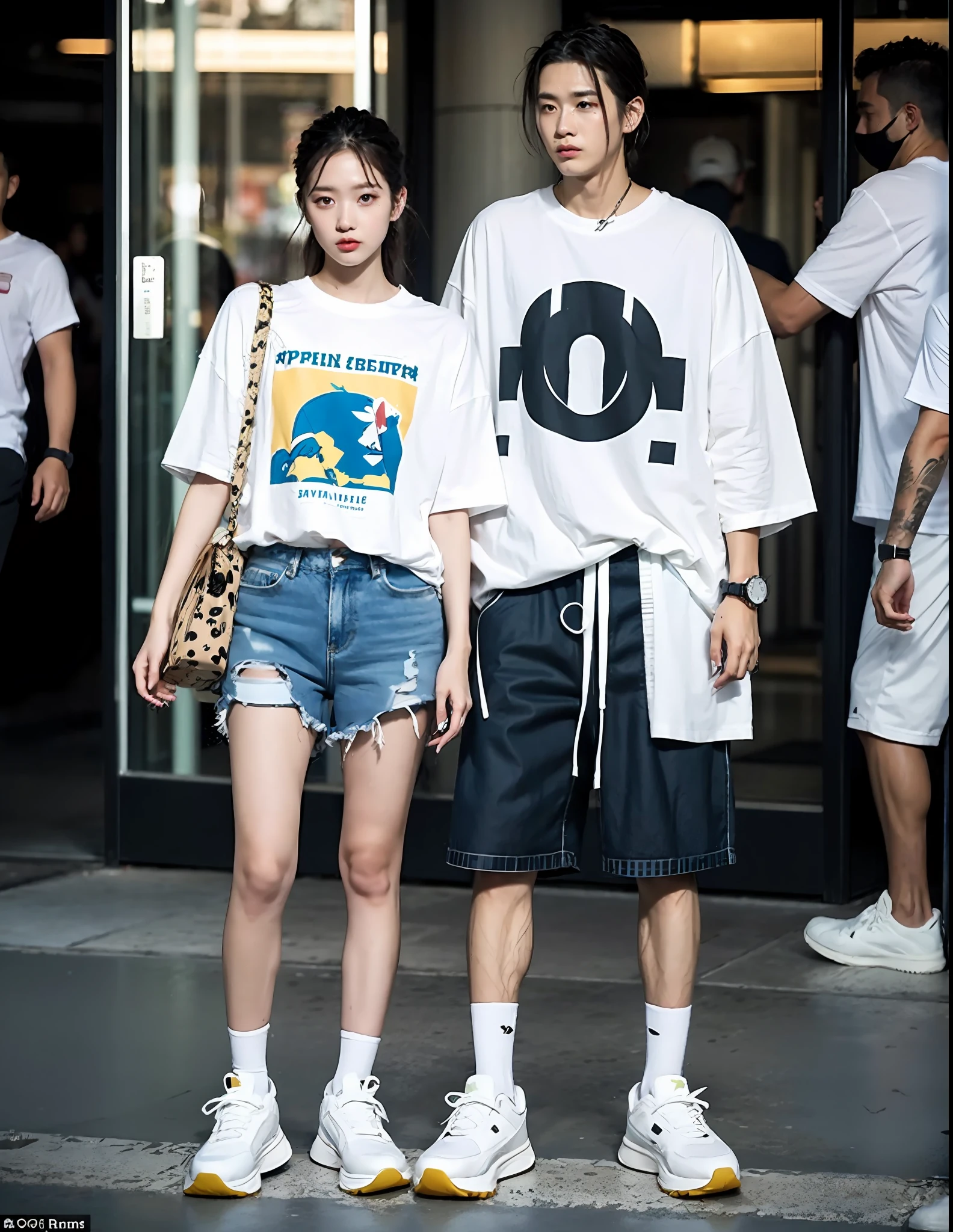 2. Cool Shorts with Oversized Shirt

In the scorching heat of summer, we all yearn for a cool and refreshing way to dress. Choosing a well-fitted yet casual pair of shorts is one of the best options. Combine it with an oversized shirt adorned with artistic and imaginative details to seamlessly blend youthfulness with intellectuality. Whether it's a date or a day out, this outfit will give you infinite confidence and make you stand out in the crowd. Complete the look with a pair of chunky sneakers, and you're good to go.