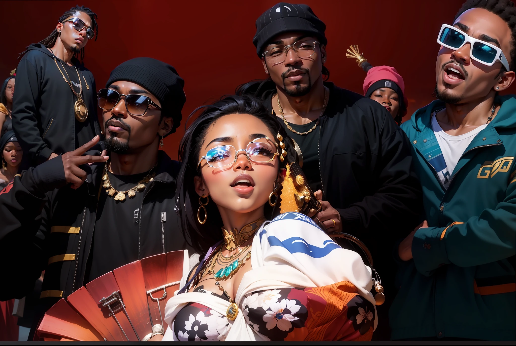 "When the West Coast meets Amapiano: an epic musical fusion by @dcenmusic! 🎶✨ This track is a true masterpiece, combining vibrant colors, dynamic dance movements, traditional and modern instruments. The twilight illuminates this outdoor scene, offering a magnificent overview of the ecstatic crowd. The festive atmosphere, infectious rhythm, and positive energy are simply irresistible! 🌅🔥 #MusicalFusion #WestCoastAndAmapiano #dcenmusic #Masterpiece #PositiveEnergy" --auto --s2