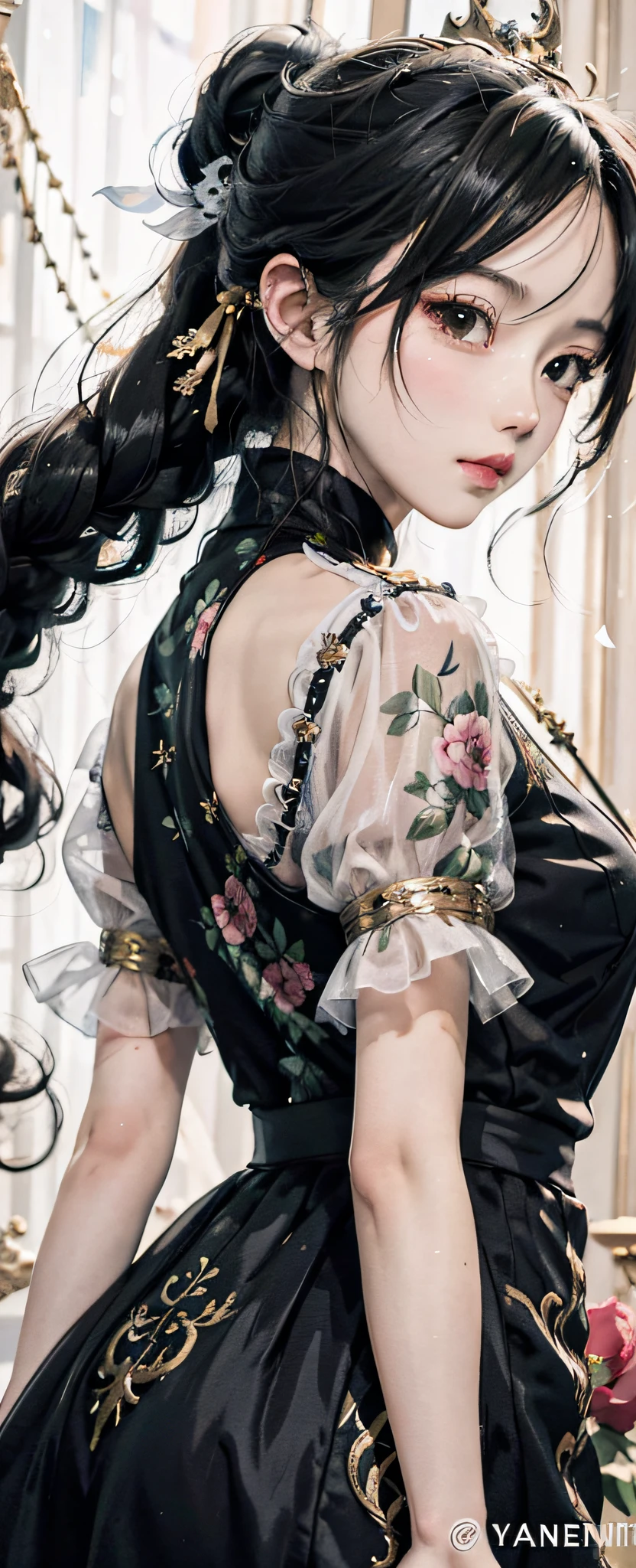 Long hair anime girl, detailed digital anime art, detailed anime artwork, detailed anime art, beautiful artwork illustration, overly detailed art, by Yang J, detailed manga style, overly detailed art, dragon girl, 8k high quality detail art, by Shi Tao, clean detailed anime art, beautiful digital artwork, 4k detailed art