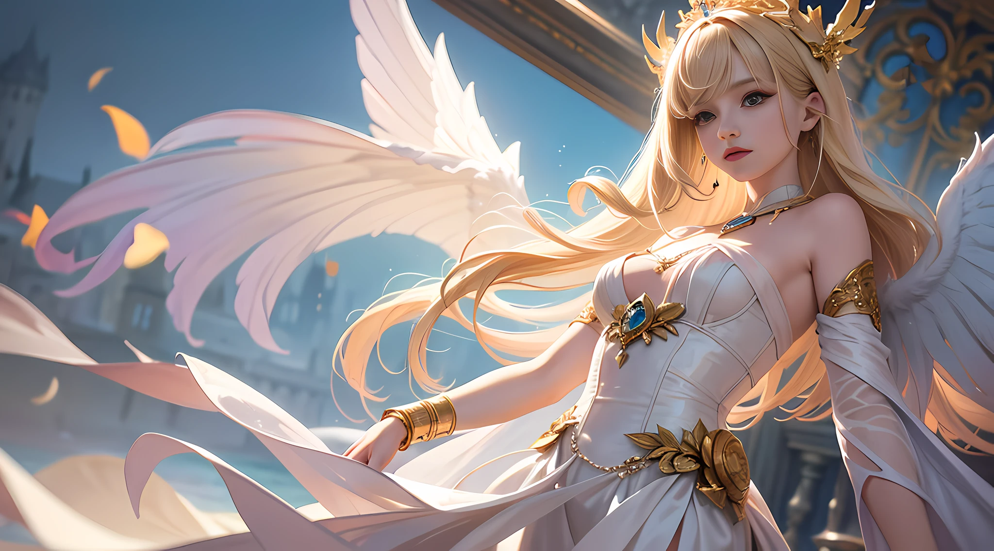 photography, hd,, photograph, woman, pretty mutilated skirt gorgeous, mdjrny-v5, portrait of a gorgeous blonde woman in stefan kostic style, reality, bust, clear focus, 8k hd, very detailed, intricate, elegant, stanley lau and artgerm art, extreme blur flame background, princess girl with wings, blue, pastel, glitter, dramatic, dreamy, pastel, watercolor, whimsical, exquisite, shell crown, trends on artstation, very detailed, intricate, portrait, digital painting, fantasy theme, fantasy robes, fantasy concept art, fantasy character art, smug, girly, perfect body, full body, dreamy, pastel, watercolor, whimsical, exquisite, shell crown, (Movie Photo: 1.3) (Reality: 1.3), (Pride: 1.3) (Movie Photo: 1.3) A woman with pale skin pore texture, blonde hair, photo (Greek, mythology: 1, 3) Beauty in glass in dress, complex surface details, 8k, glitter core, hyperrealism, dreamy, ethereal fantasy, realism, fiction, Full HD, HD, 8K, soft light, beautiful light and shadow, rich detail, (70s Art: 1.3), (magical realism: 1.3), ( Classical Realism: 1.3 )