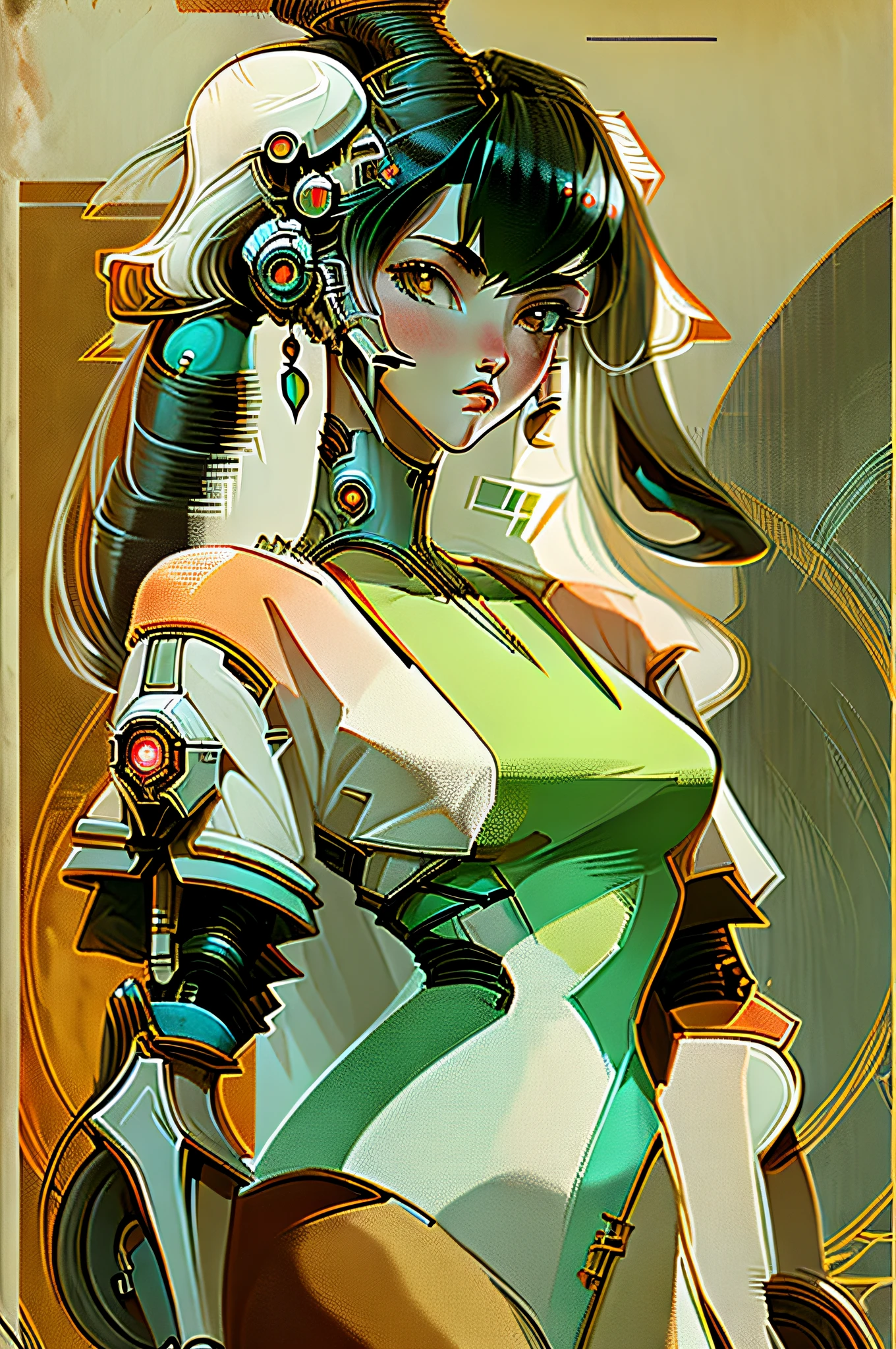 (masterpiece, 4k ,ultra detailed,raw photo:1.2),illustration,
(1woman:1),
(simple background:1.4),
(symmetry:1.2),
(art deco:1.4),
(retro-futuristic:1.4),
(minimalism:1.4),
(clean:1.4),
(flat_color:1.4),
(cyberpunk:1.4),
CCDDA Artstyle