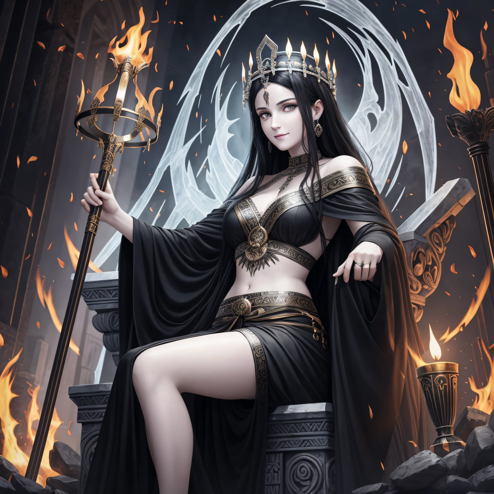 black robe, sleeve
