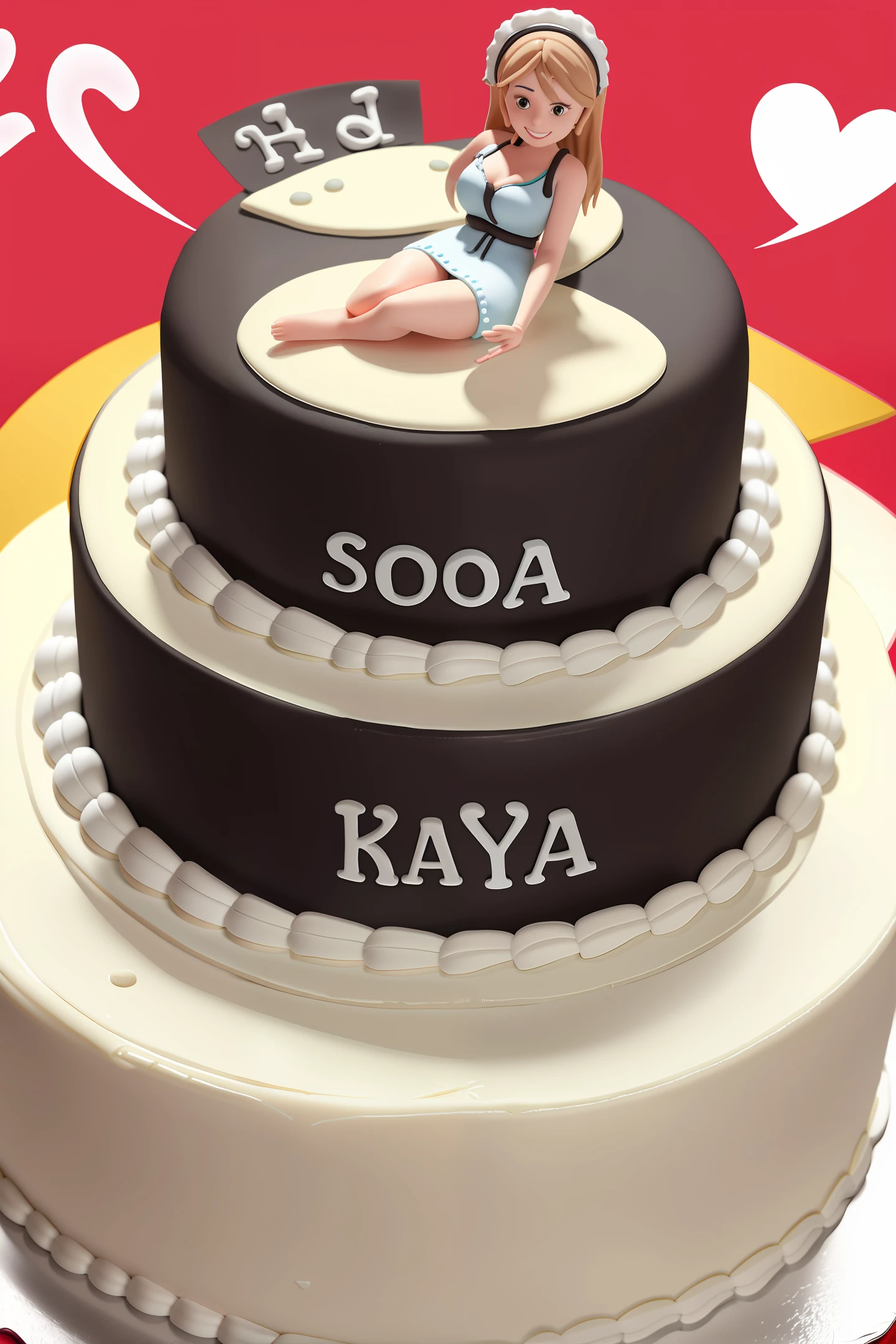 Personalized birthday cake for "SONIA"