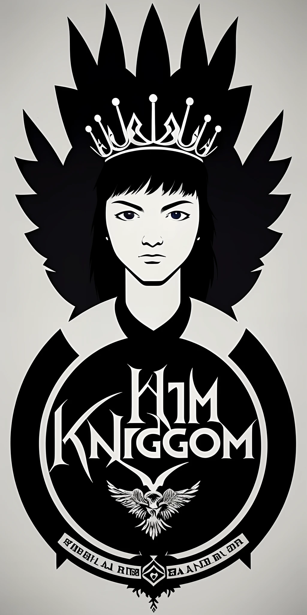 Give me a logo of my music name For the Kingdom