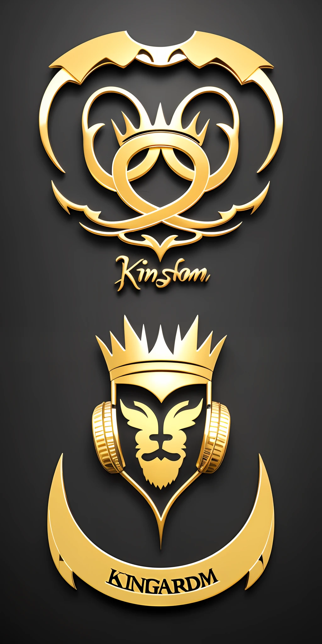 Give me a logo of my music name For the Kingdom