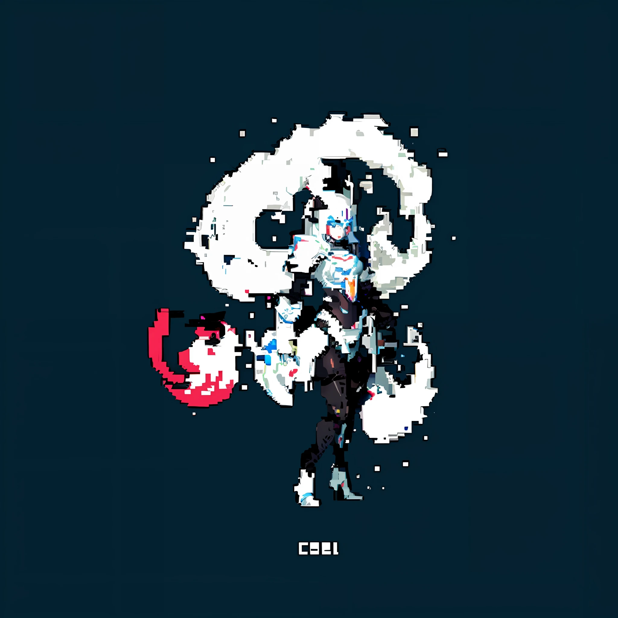 a close up of a pixel art of a person holding a red umbrella, pixel artwork, detailed pixel artwork, cel animation, #pixelart:3, official artwork, concept pixelart, cel illustration, cel shadow, cold, art of kirokaze pixel, cyberpunk pixel art, this character has cryokinesis, style of duelyst, 32-bit pixel art --auto --s2