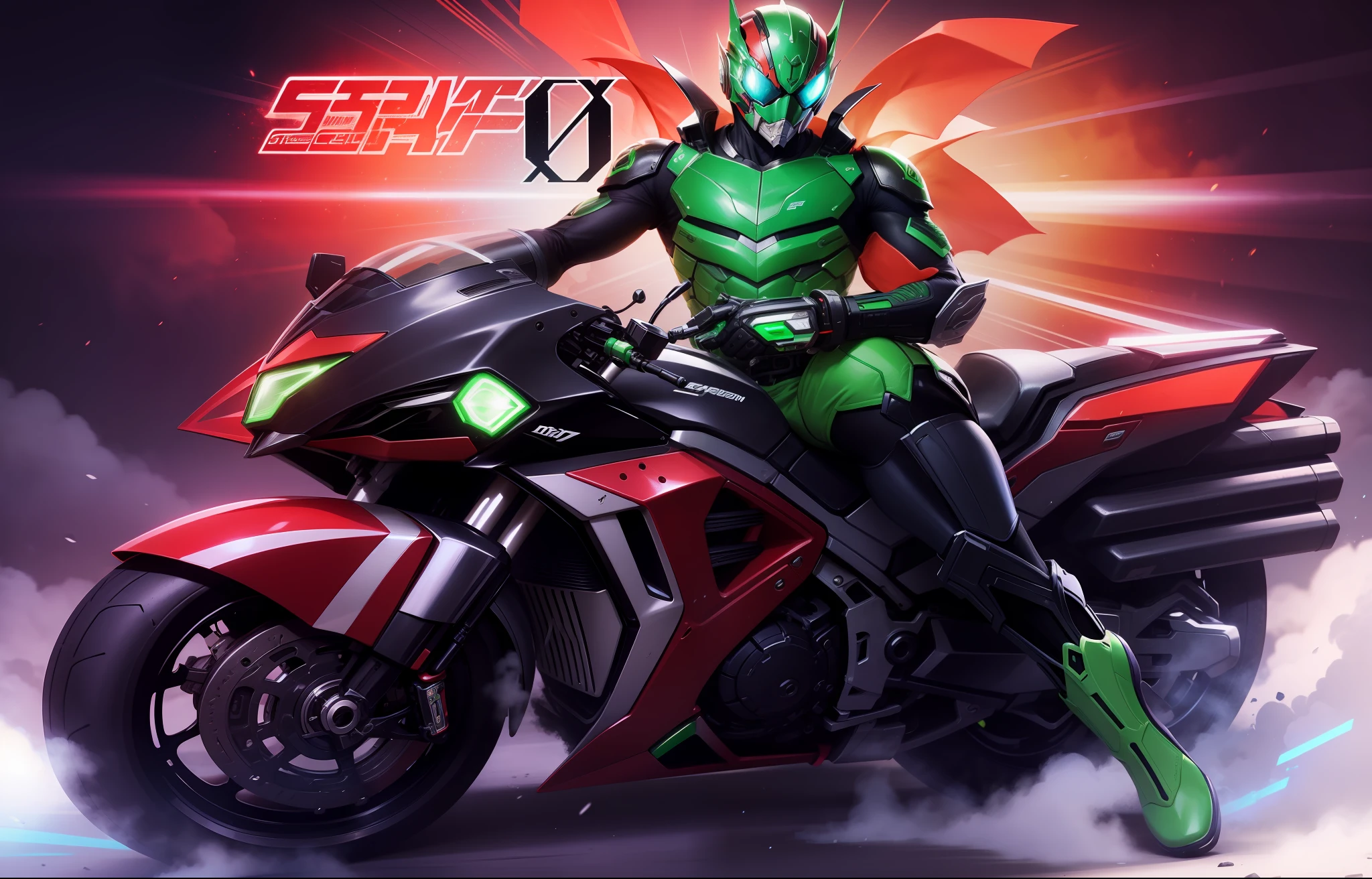 Light background, Kamen Rider green hand green shoes --auto --s2