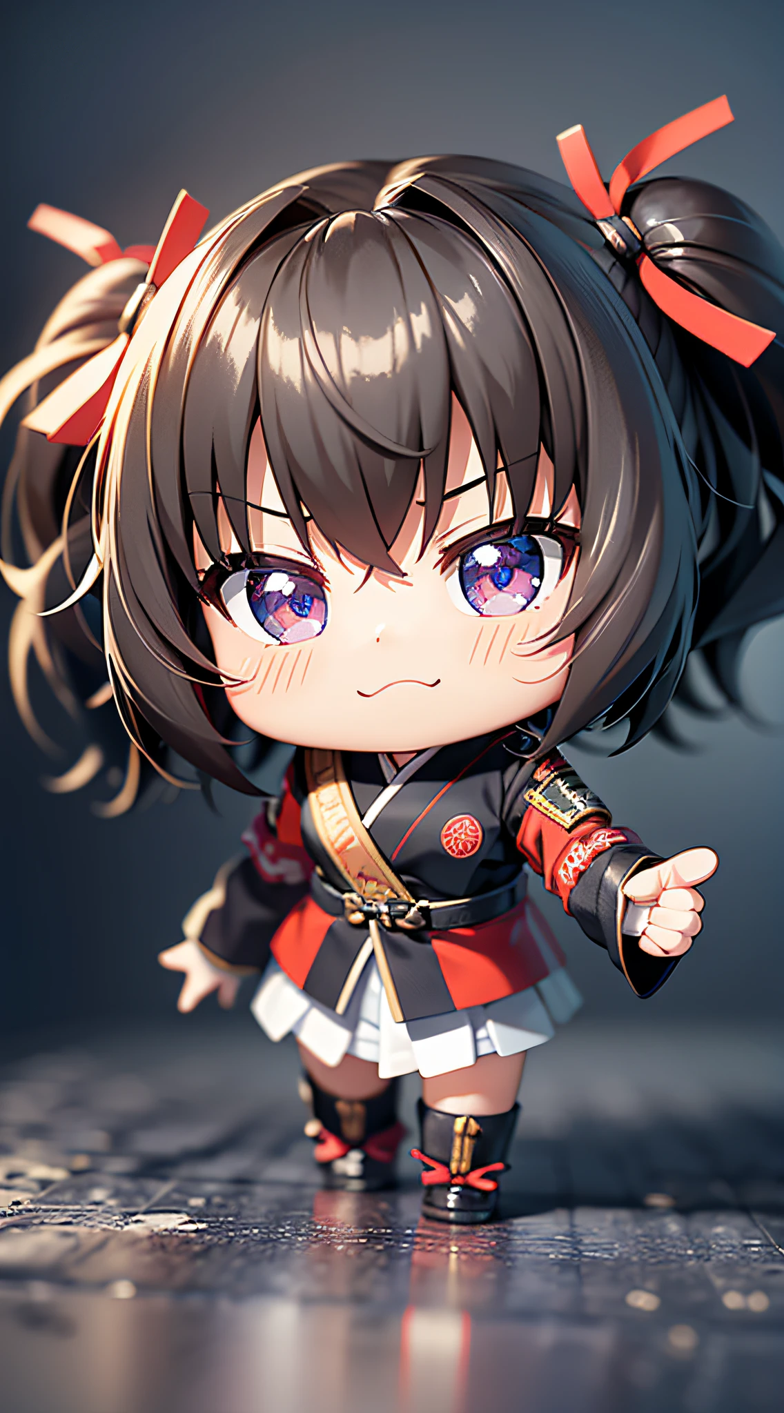 (博麗霊夢), 3D, Nendoroid, absurd, wallpaper 8k CG, very fine 8KCG wallpaper,embarrassed face