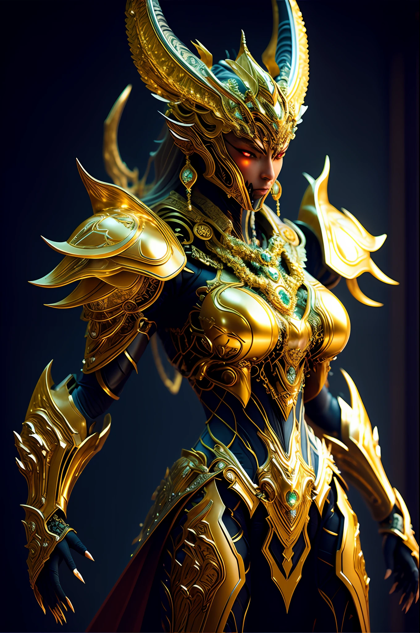 ultra realistic 8k cg, picture-perfect face, flawless, clean, masterpiece, professional artwork, famous artwork, cinematic lighting, cinematic bloom, perfect face, beautiful face, beautiful eyes, ((perfect female body, narrow waist)), red black hair, red eyes, gorgeous queen, royal, divine, goddess, godlike, (royal palace), fantasy, dreamlike, unreal, science fiction, huge breasts, beautiful clothes, lace, lace trim, lace-trimmed legwear, nsfw, breasts out, absurdly long hair, very long hair, (rich:1.4), prestige, luxury, jewelry, diamond, gold, pearl, gem, sapphire, ruby, emerald, intricate detail, delicate pattern, sexy, charming, alluring, seductive, erotic, enchanting, hair ornament, necklace, earrings, bracelet, armlet1 japanese, WARFRAME, prime,rhino prime,volt prime,saryn prime dynamic pose, intricate pattern, heavy metal, energy lines, faceless, glowing eyes, long silver hair, wind blown hair, elegant, intense, blood red and black uniform, bloody wings, solo, desert, sunny, bright, claws, dramatic lighting, (masterpiece:1.2), best quality, high resolution, beautiful detailed, extremely detailed, perfect lighting, zhongfenghua, from below