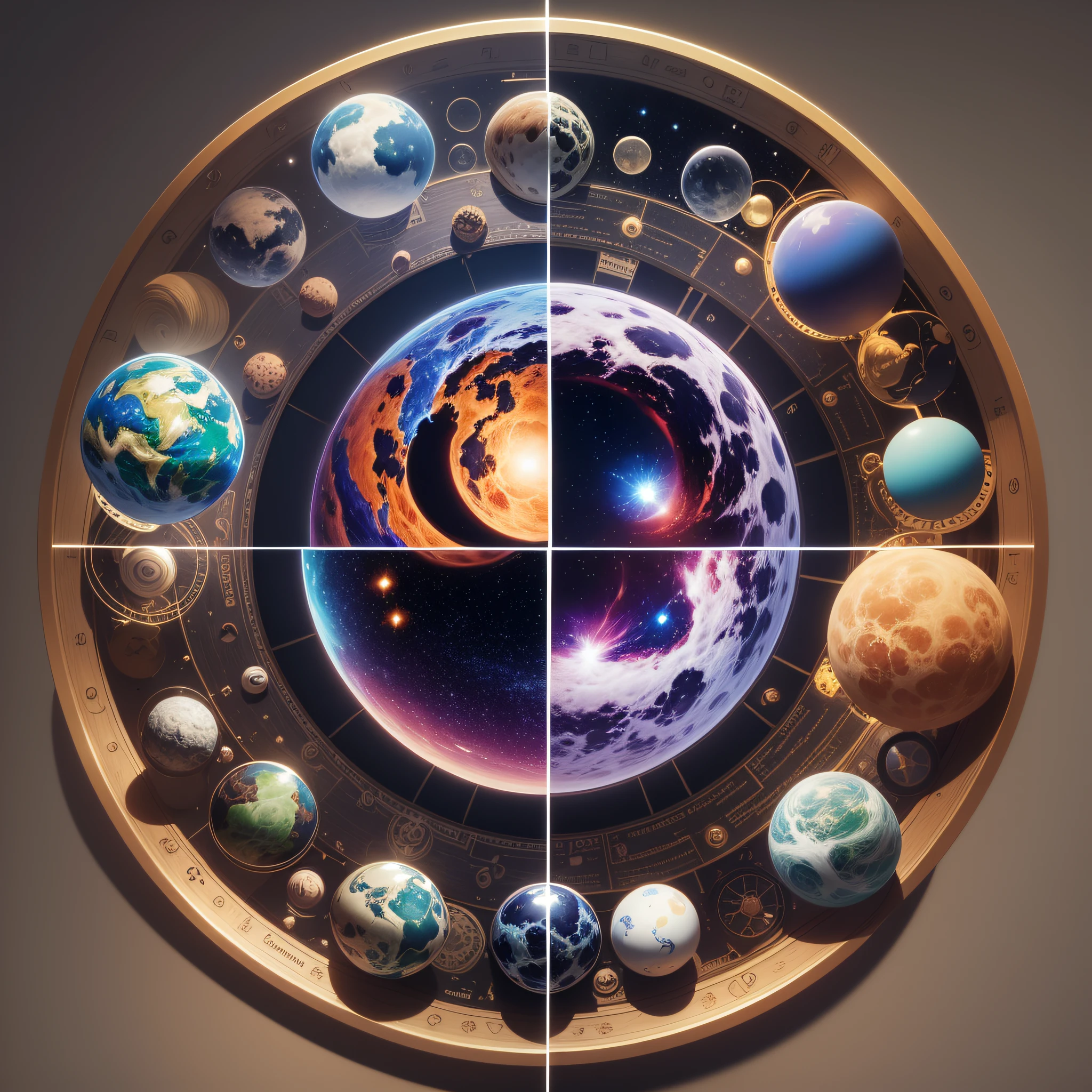 Create a logo for my channel of curiosities about the Universe and Astronomy --auto --s2