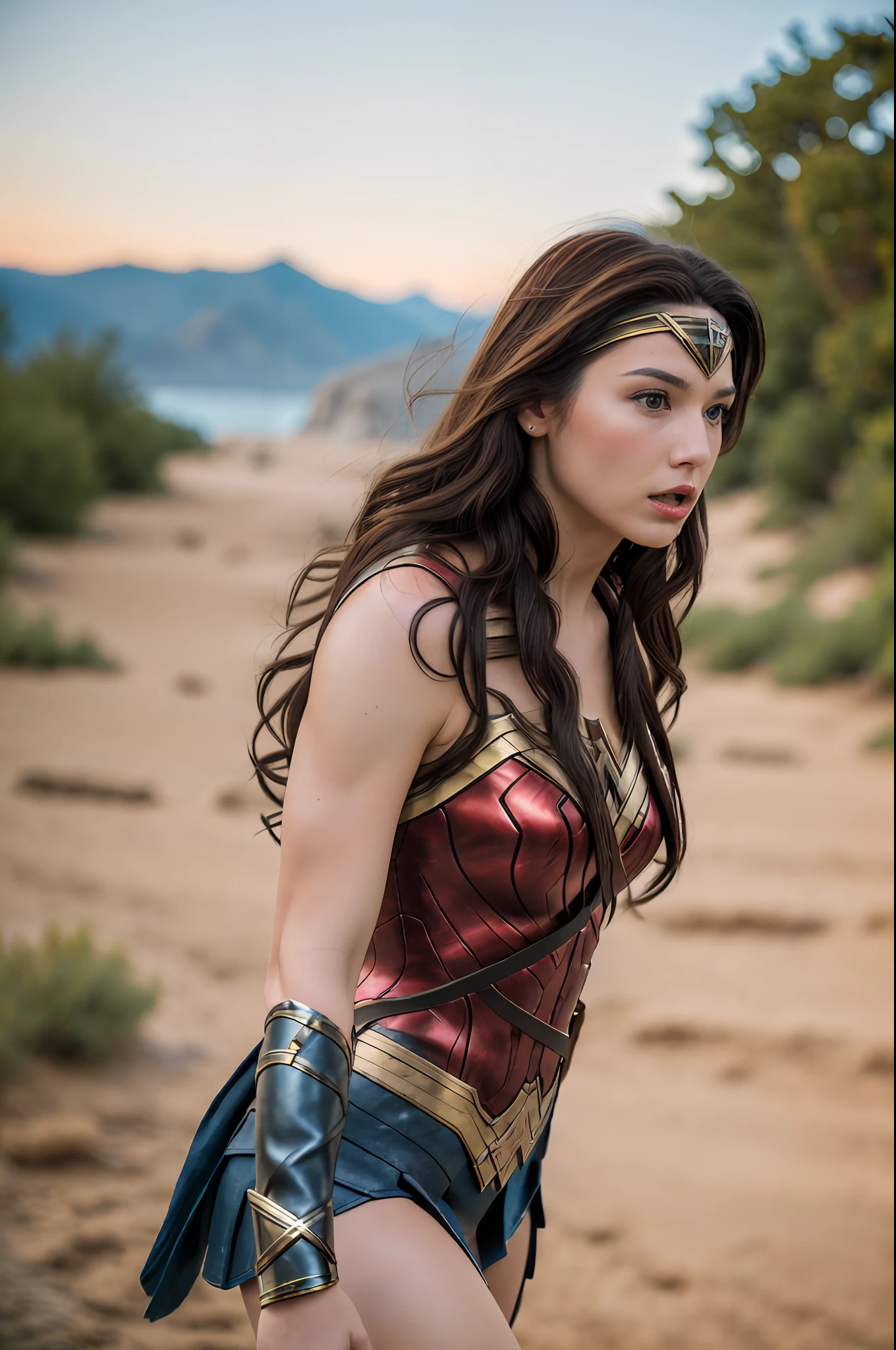 Beautiful Wonder Woman Realistic, Full HD, ISO, 16K Digital Movie, Award-Winning Ultra Realistic Camera, 5K Signal, Perfect Scenery, 980 Camera, Monster 8K VV, Helium 8K S35, Gemini 5K S35 and Dragon-X 5K S35.