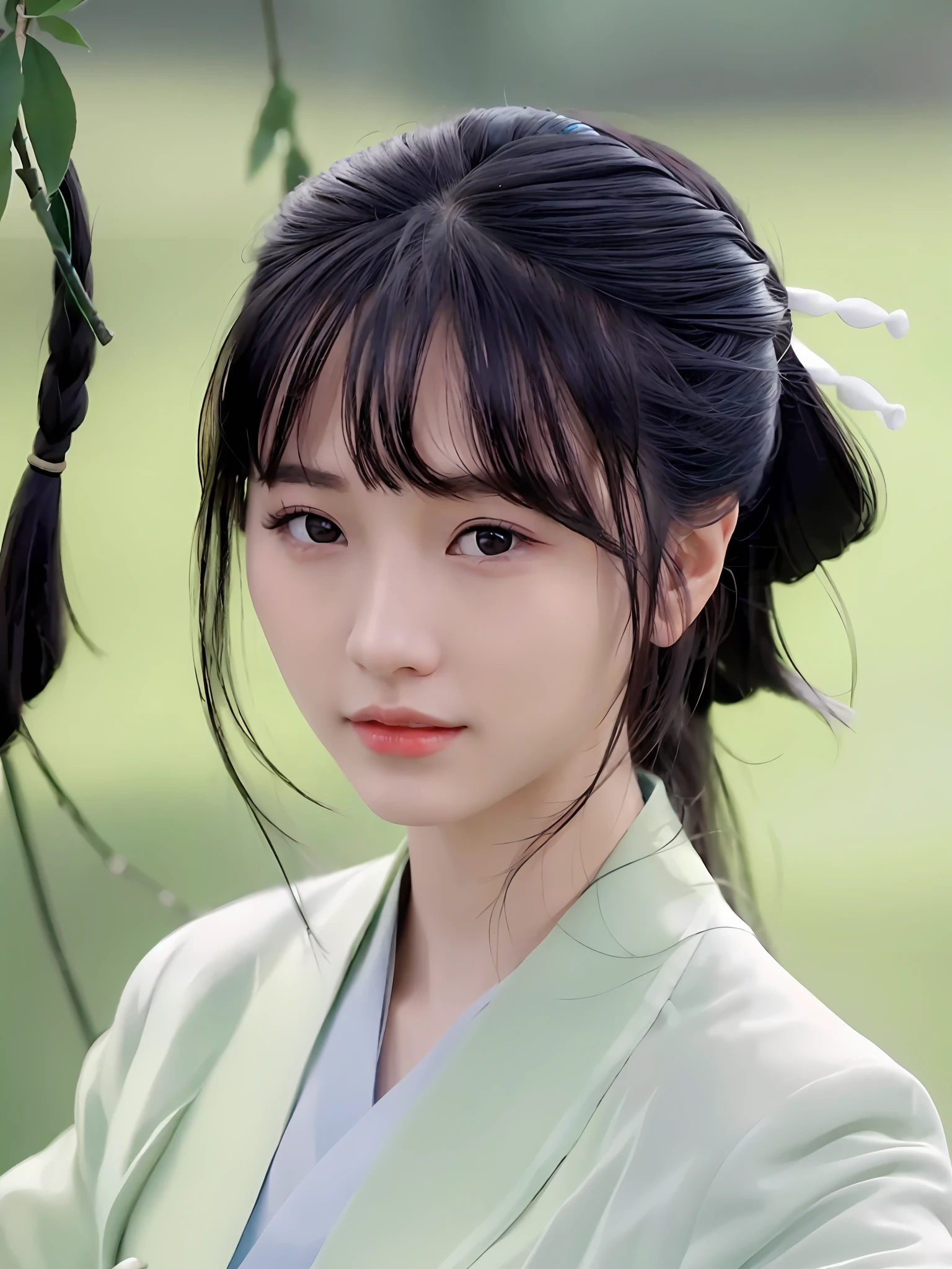 (4k, best quality), (realistic, photo-realistic),(yaqian),
1girl, solo,upper body, (facing viewer),close-up,
perfect hands,looking_at_viewer,
chinese clothes,
outdoors,