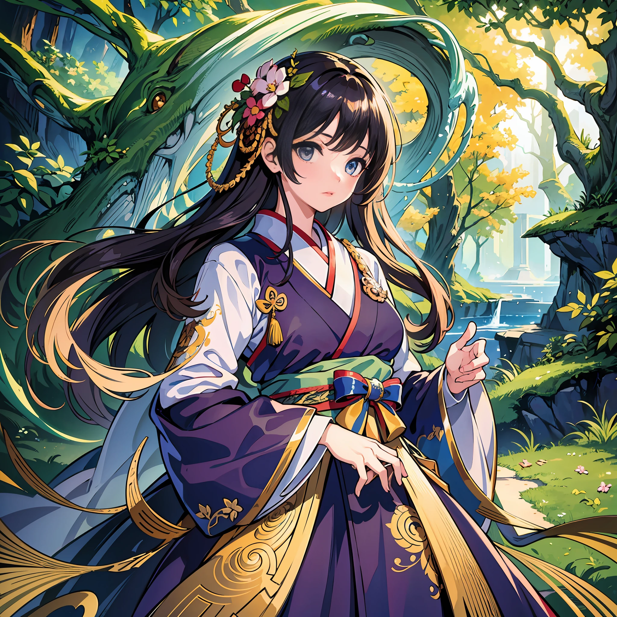 best quality ,masterpiece, illustration, an extremely detailed and beautiful, extremely detailed ,CG ,unity ,8k wallpaper, Amazing, finely detail, masterful,best quality,official art, extremely detailed CG unity 8k wallpaper,absurdres, incre dible absurdres, huge filesize , super detailed, high resolution, very detailed, beautiful detailed girl, very detailed eyes and face, beautiful detailed eyes, light on face, (Hanbok: 1.1), 1girl, full body, full body shot, such as group