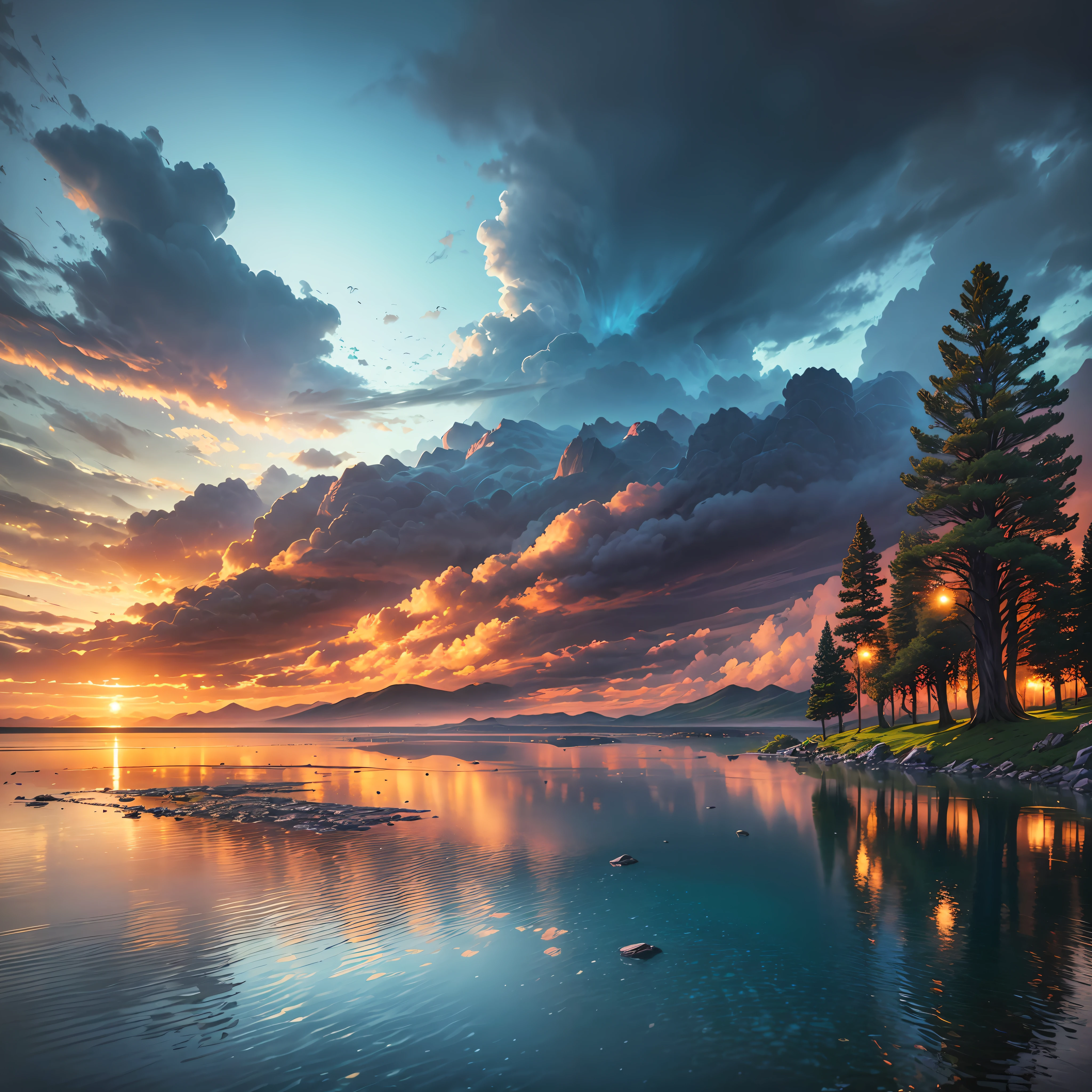 (masterpiece, best quality, high quality, extremely detailed CG Unity 8k wallpaper), realism, landscape, outdoors, flower, cloud, sky, no man, mountain, landscape, water, tree, rain, waterfall, cliff, nature, lake, river, award winning photography, bokeh, depth of field, HDR, flood, chromatic aberration, realistic, very detailed, art station trend, complex, high detail, dramatic, art halfway --auto --s2