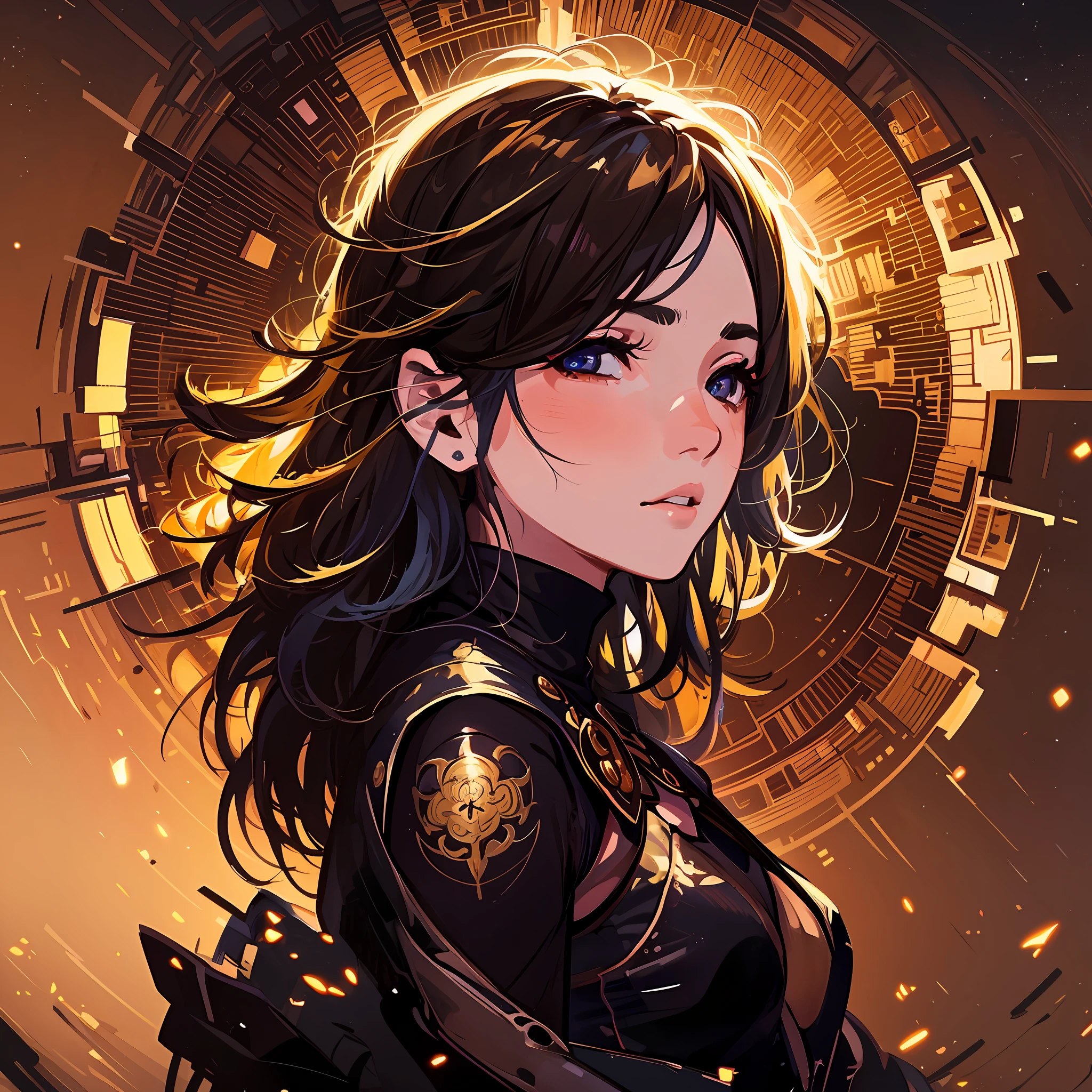 1 girl, serene expression, mesmerizing eyes, short, brown and straight hair, flowing dress, balanced posture, porcelain skin, subtle blush, golden hour, (rim lighting): 1.2, warm tones, sun reflection, soft shadows, vibrant colors, pictorial effect, dreamy atmosphere ultra detailed BREAK, official art, 8k unit wallpaper, zentangle, mandala, Guweiz style art, Guweiz, beautiful character painting, Guweiz in Artstation Pixiv, Guweiz in Pixiv ArtStation, stunning anime face portrait, beautiful digital art, digital anime art, Guweiz masterpiece, multiple poses and expressions, different points of view, brown hair, short hair, Asian girl, brown eyes, black boots, (best quality), (masterpiece), magical photography, dramatic lighting, photographic realism, ultra-detailed, intimate portrait composition, Leica 50mm, f1. 4.8k uhd, dslr, aesthetics, 64k, high definition, 8k, best lighting, best shadow, ultra-HD, highres, sharp focus, ikmaru's, style, complicated background, cinematic lighting, ((landscape view)), 4k unit, (best lighting), ((cinematic lighting)), ((2d art)), 2d style, anime style --auto --s2