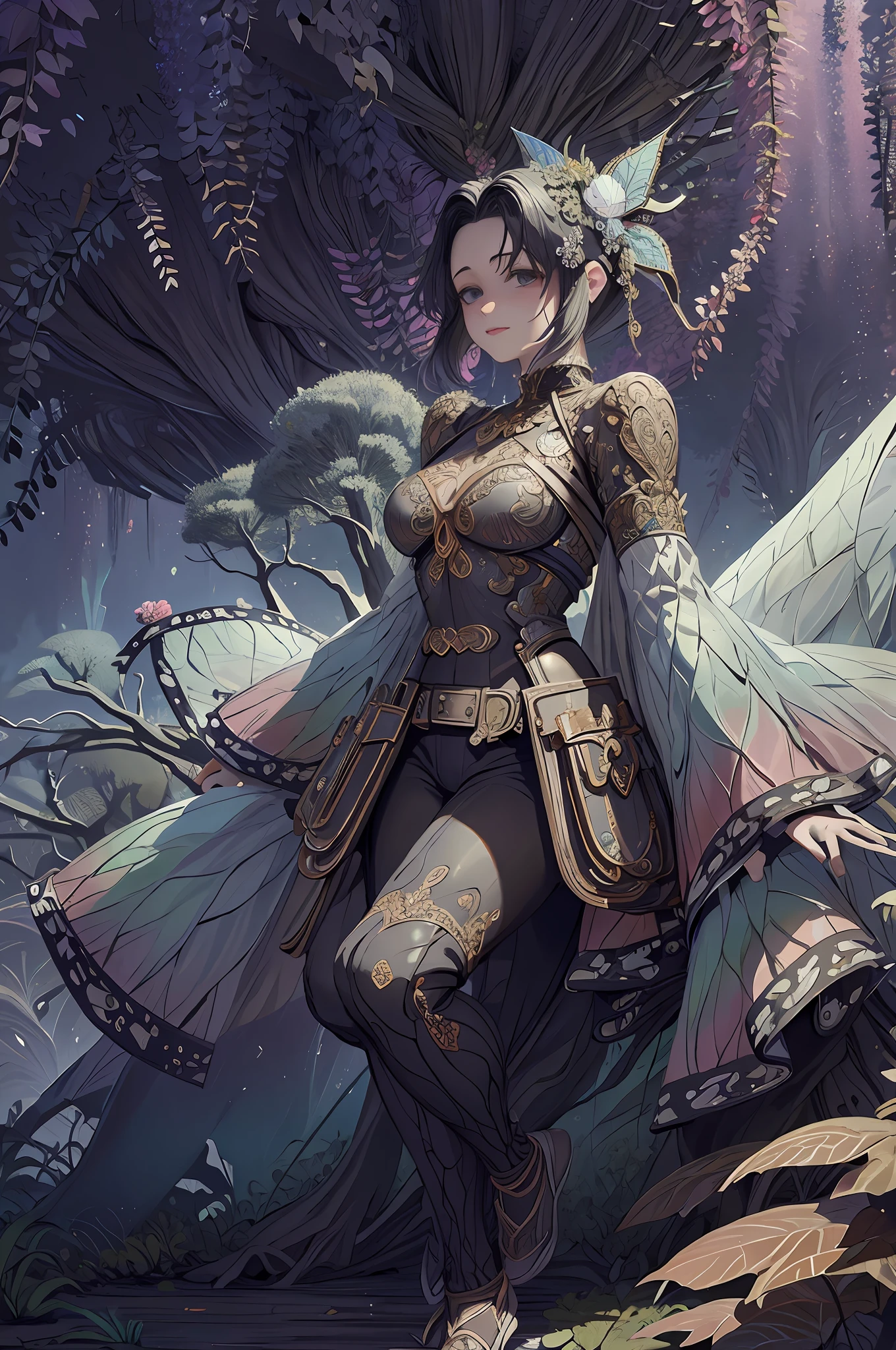 (masterpiece, top quality, best quality, official art, beautiful and aesthetic:1.2), (1girl), extreme detailed,(fractal art:1.3),colorful,highest detailed
