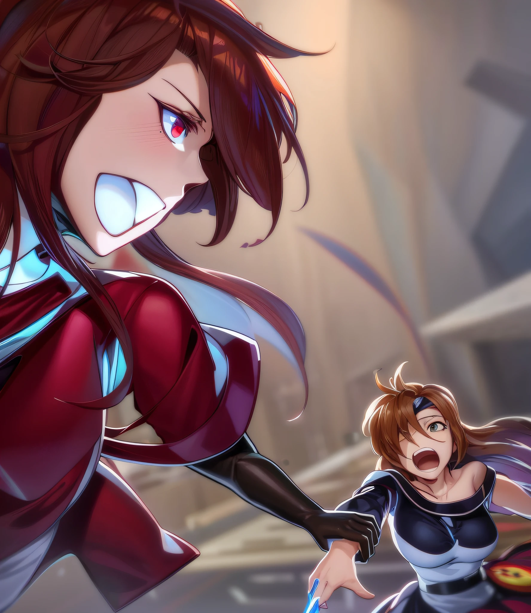 anime image of a woman running with a knife in her hand, the anime girl is running, anime cover, anime background, dynamic!!, 4 k manga wallpaper, official artwork, makoto shinkai art style, haibane renmei, makoto shinkai and artgerm, promo art, promotional art, kurisu makise steins gate anime, distant!! --auto --s2