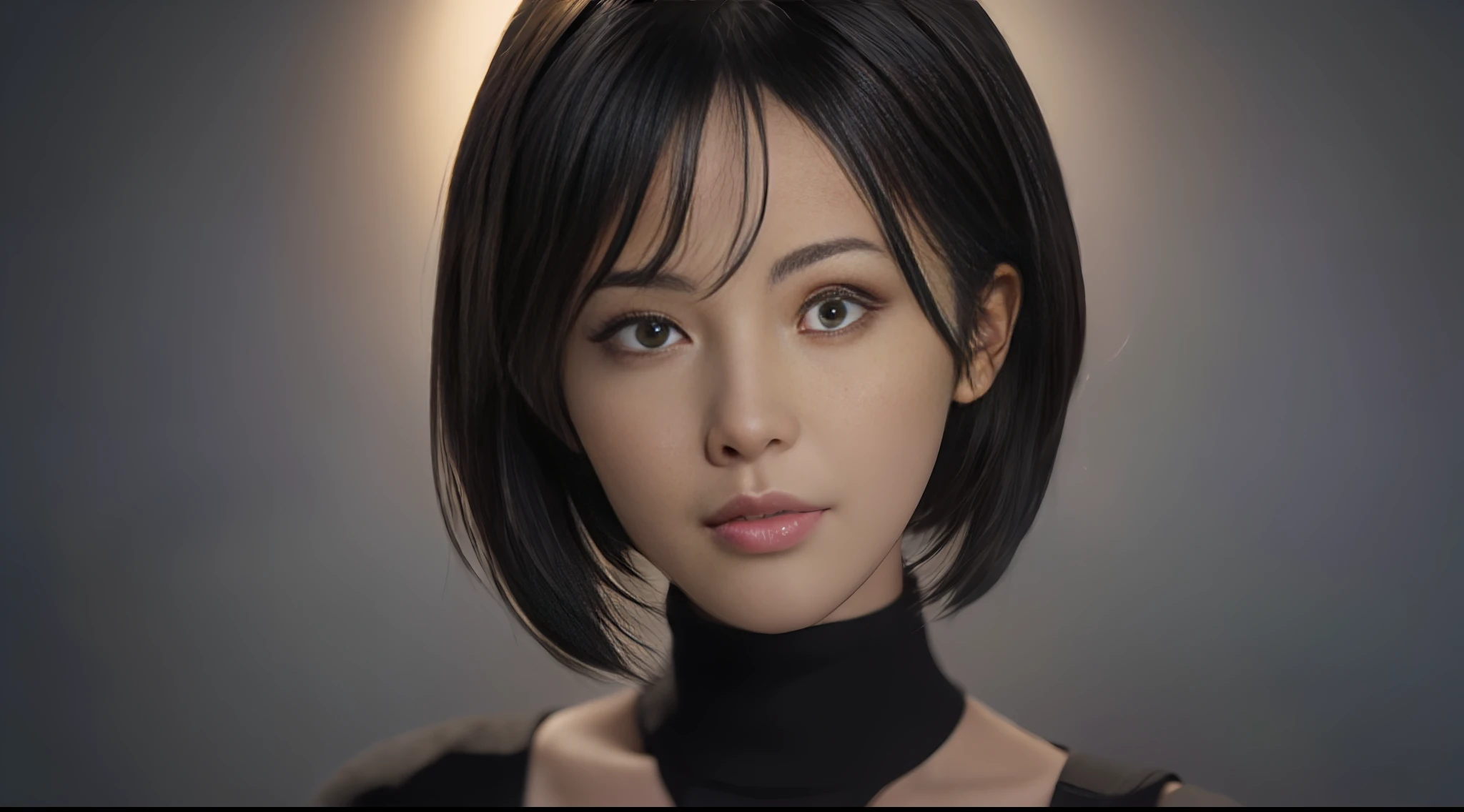(masterpiece:1.3), (8k, photorealistic, RAW photo, best quality: 1.4), (1girl), beautiful face, (realistic face), (black hair, short hair:1.3), beautiful hairstyle, realistic eyes, beautiful detailed eyes, (realistic skin), beautiful skin, (sweater), absurdres, attractive, ultra high res, ultra realistic, highly detailed, golden ratio