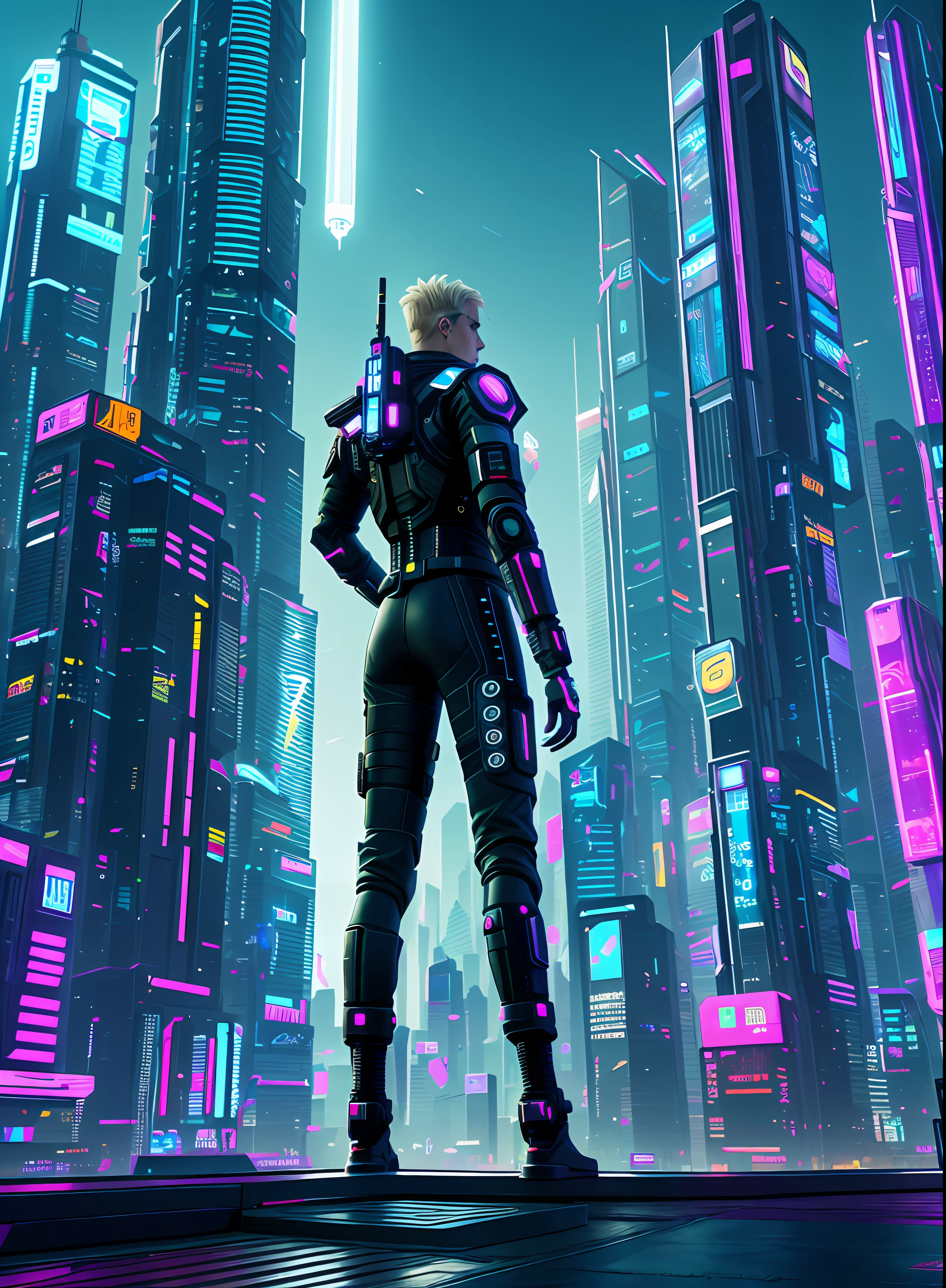 futuristic man in futuristic city with futuristic lights and futuristic buildings, cyberpunk 2 5 y. the model boy, ultrarealistic cyberpunk art 8k, in a futuristic cyberpunk city, female cyberpunk, cyberpunk with neon lighting, hyper-realistic cyberpunk style, cyberpunk man, beautiful cyberpunk model man, cyberpunk male anime boy, cyberpunk beautiful boy, silenced cyberpunk style, dreamer cyberpunk boy