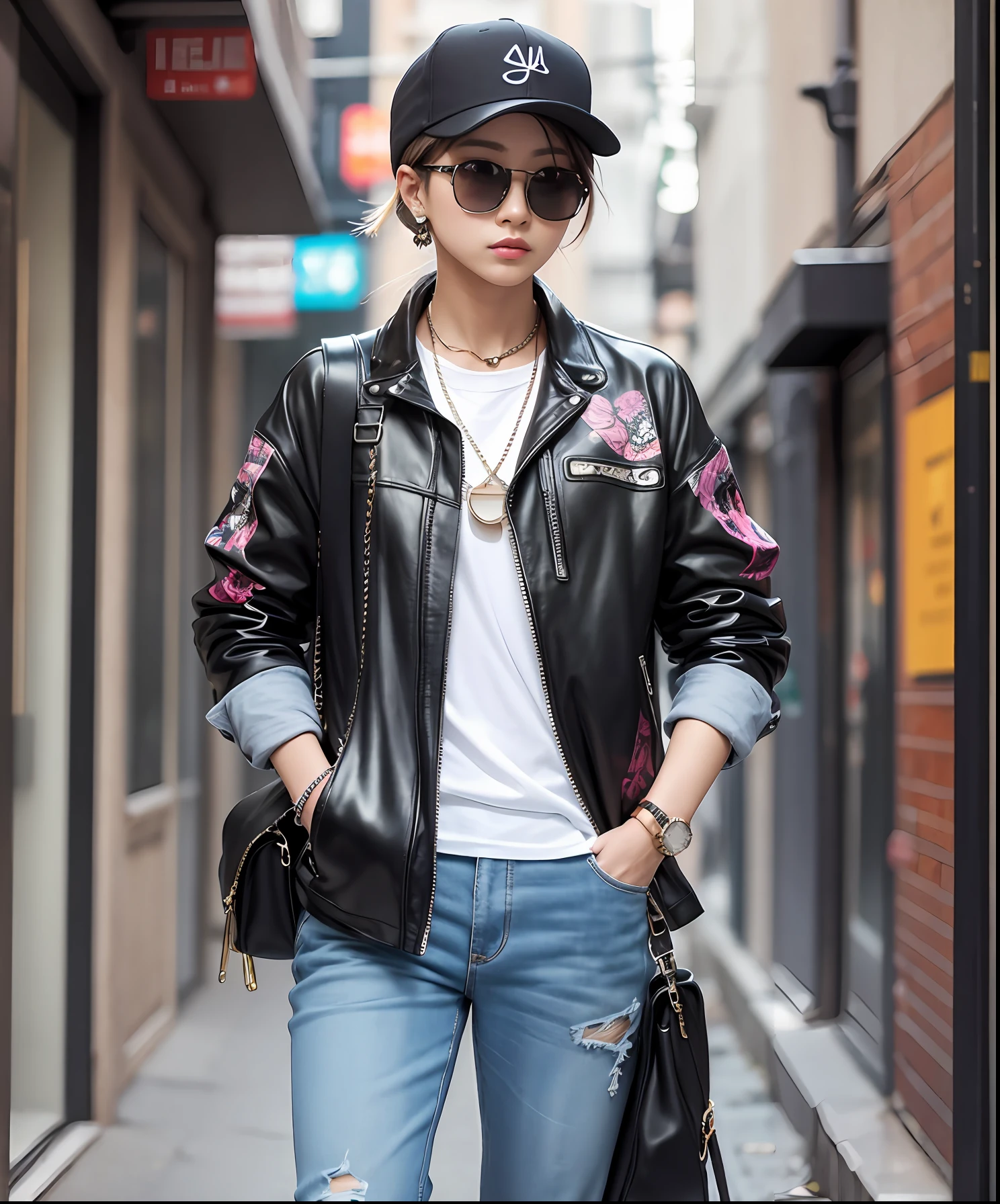 fashion outfit, dressup, concept, design, metaverse, urban casual style. --auto --s2